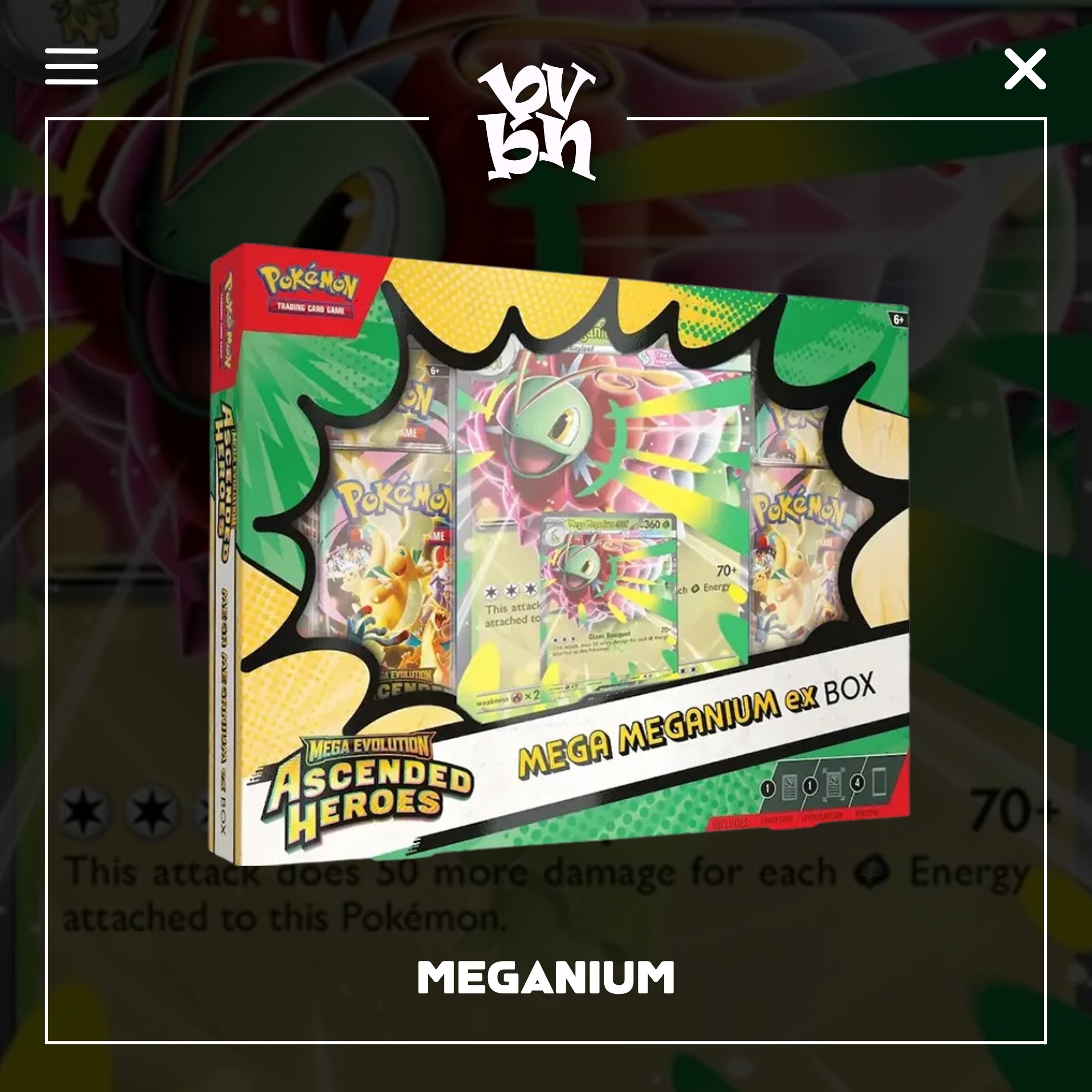 Pokémon TCG: Mega Evolution Ascended Heroes Mega EX Box
