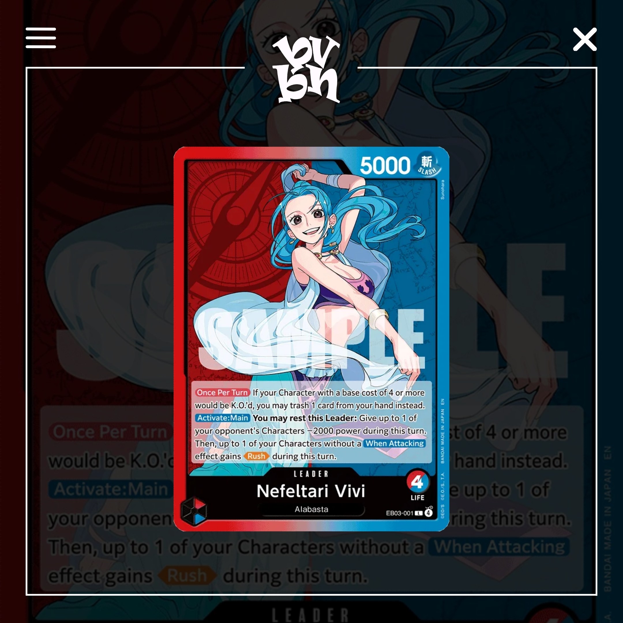 One Piece Card Game Extra Booster EB-03 One Piece Heroines Edition English Version