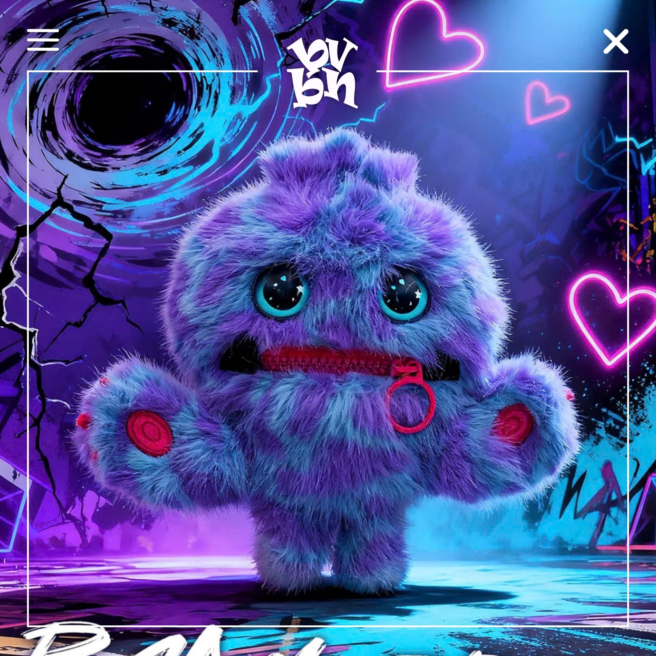 Nom Bad Mood Squeaky plush pendant Blind box