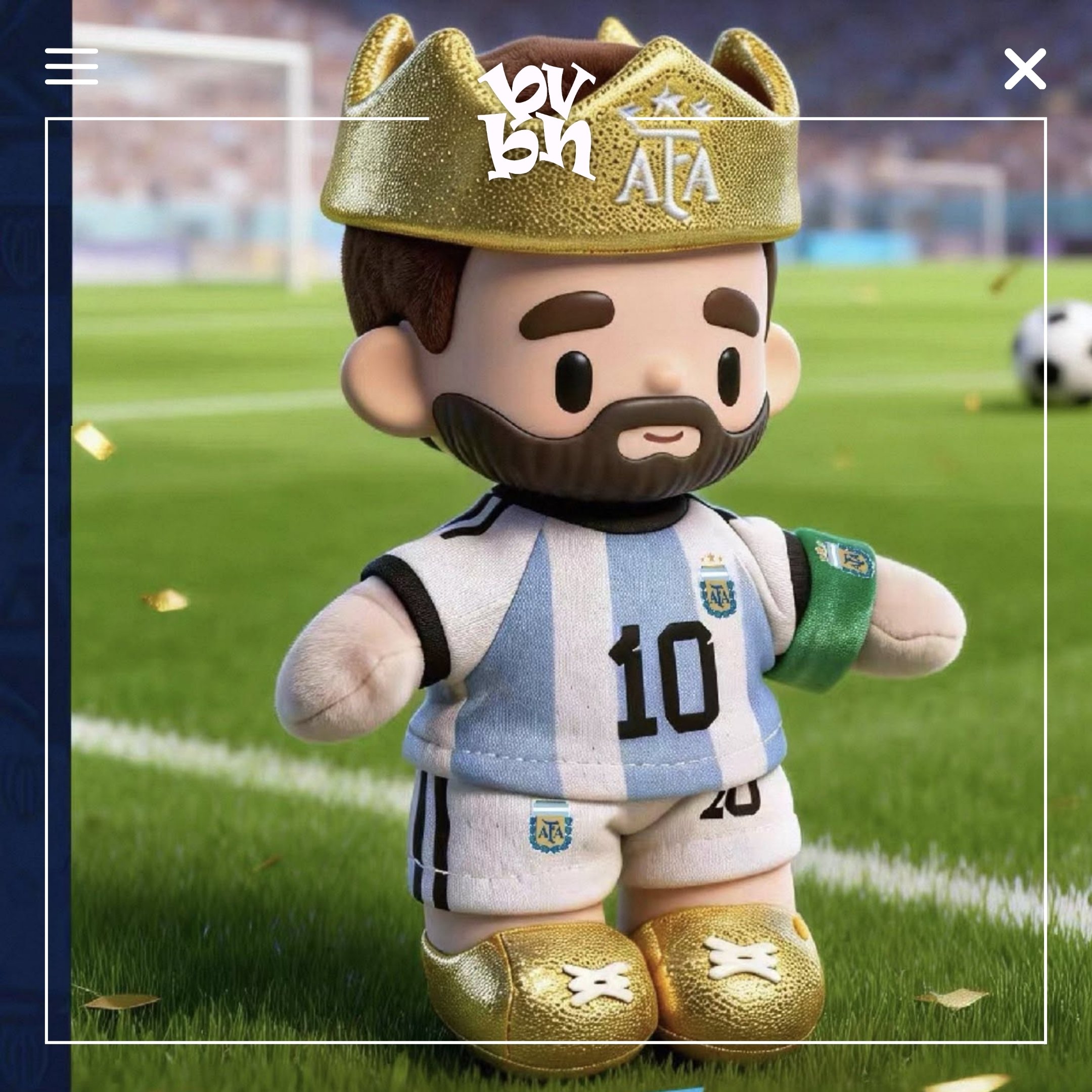 Argentina Messi National Team 2026 FIFA World Cup Series Plush Pendant Blind Box