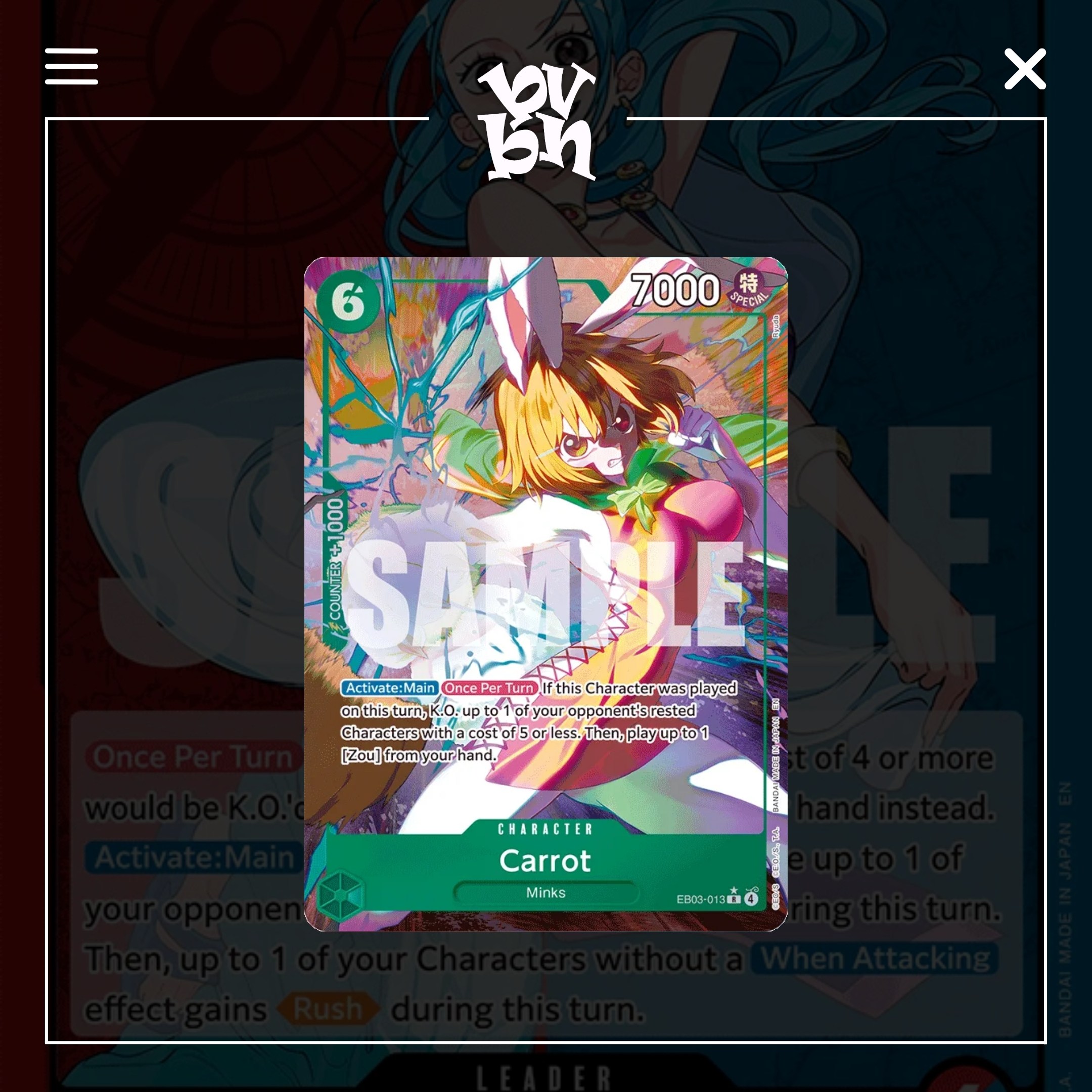 One Piece Card Game Extra Booster EB-03 One Piece Heroines Edition English Version