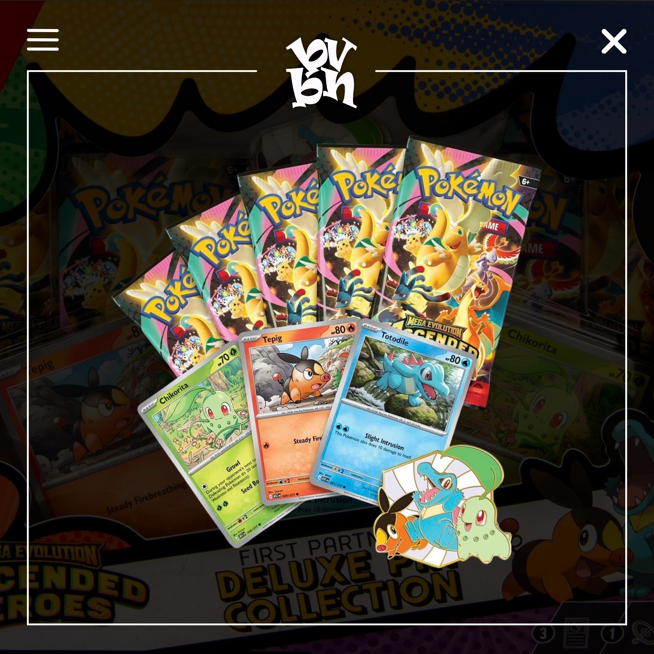 Pokémon TCG Mega Evolution Ascended Heroes Deluxe Pin Collection Box