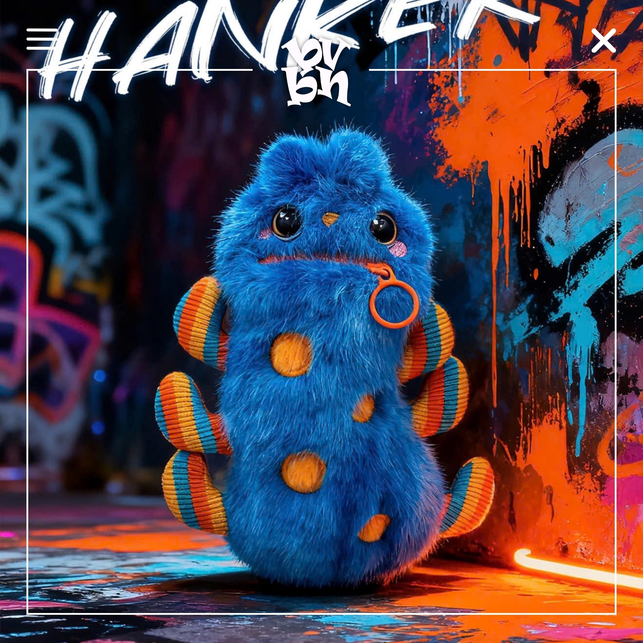 Nom Bad Mood Squeaky plush pendant Blind box