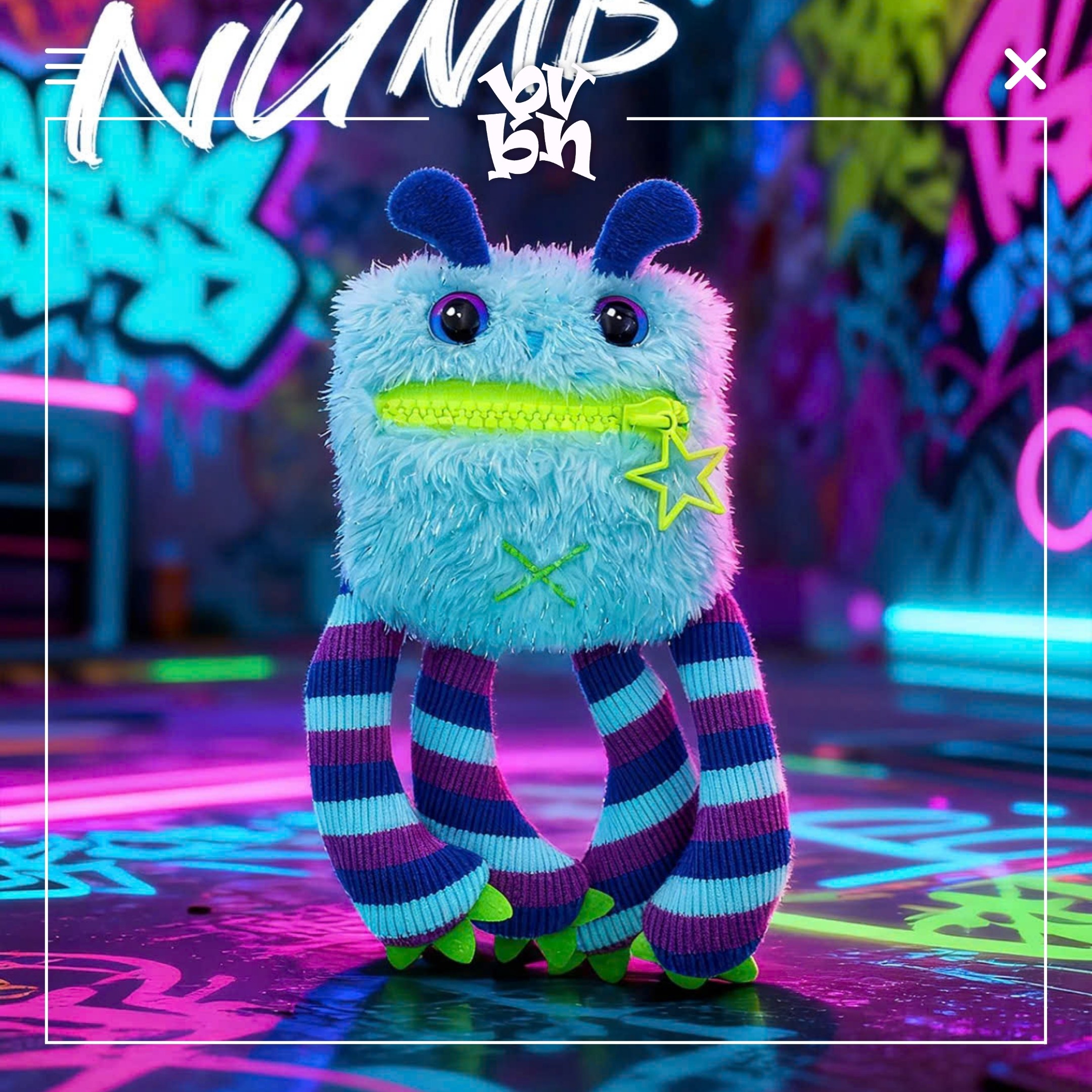 Nom Bad Mood Squeaky plush pendant Blind box