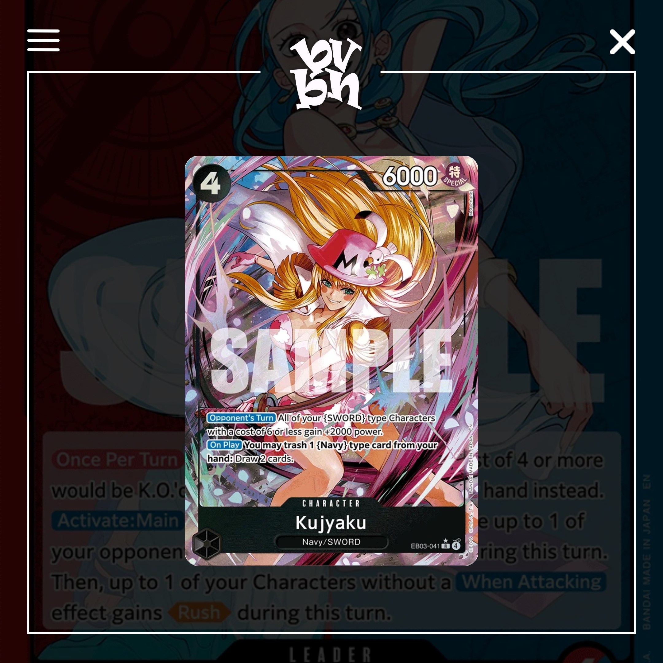 One Piece Card Game Extra Booster EB-03 One Piece Heroines Edition English Version