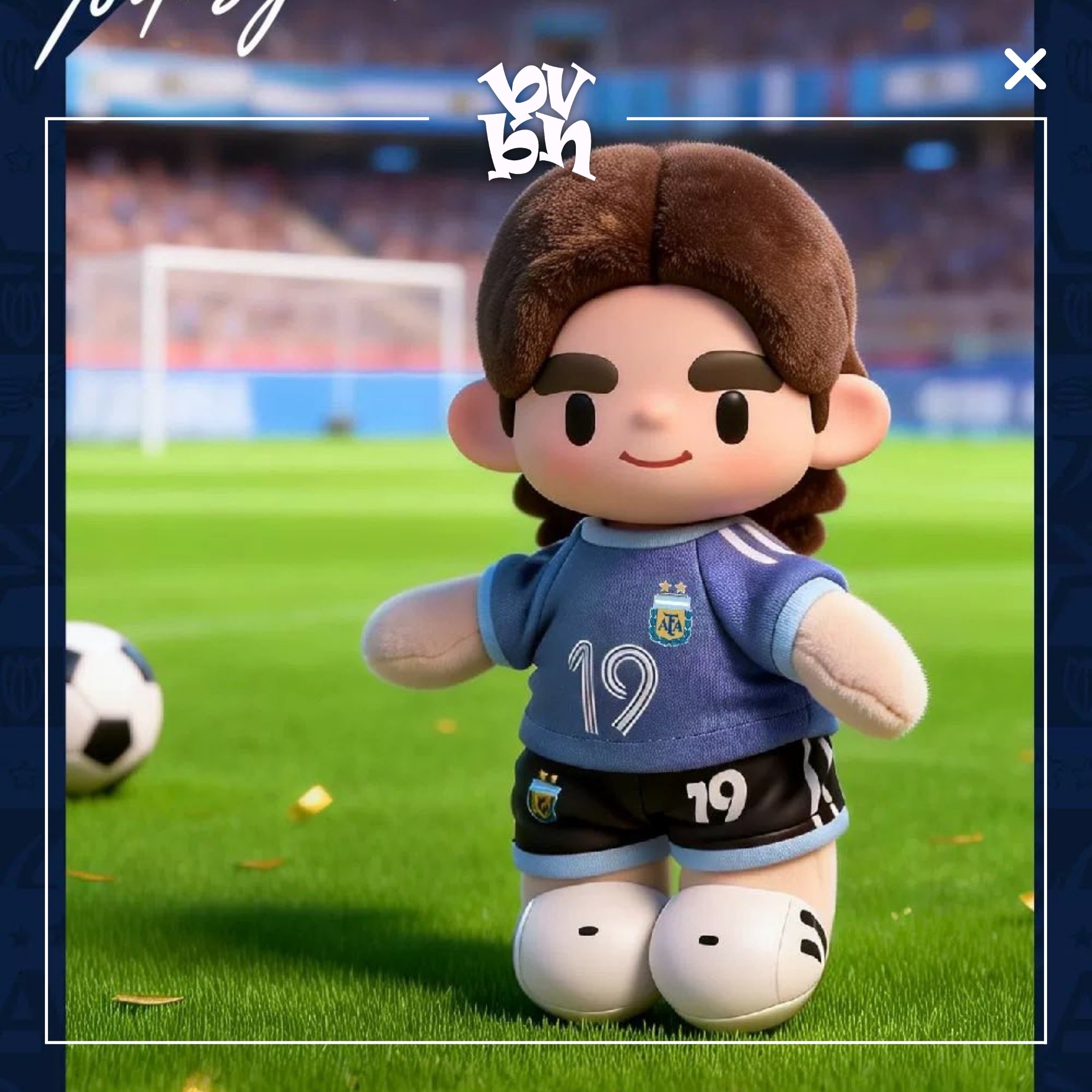 Argentina Messi National Team 2026 FIFA World Cup Series Plush Pendant Blind Box