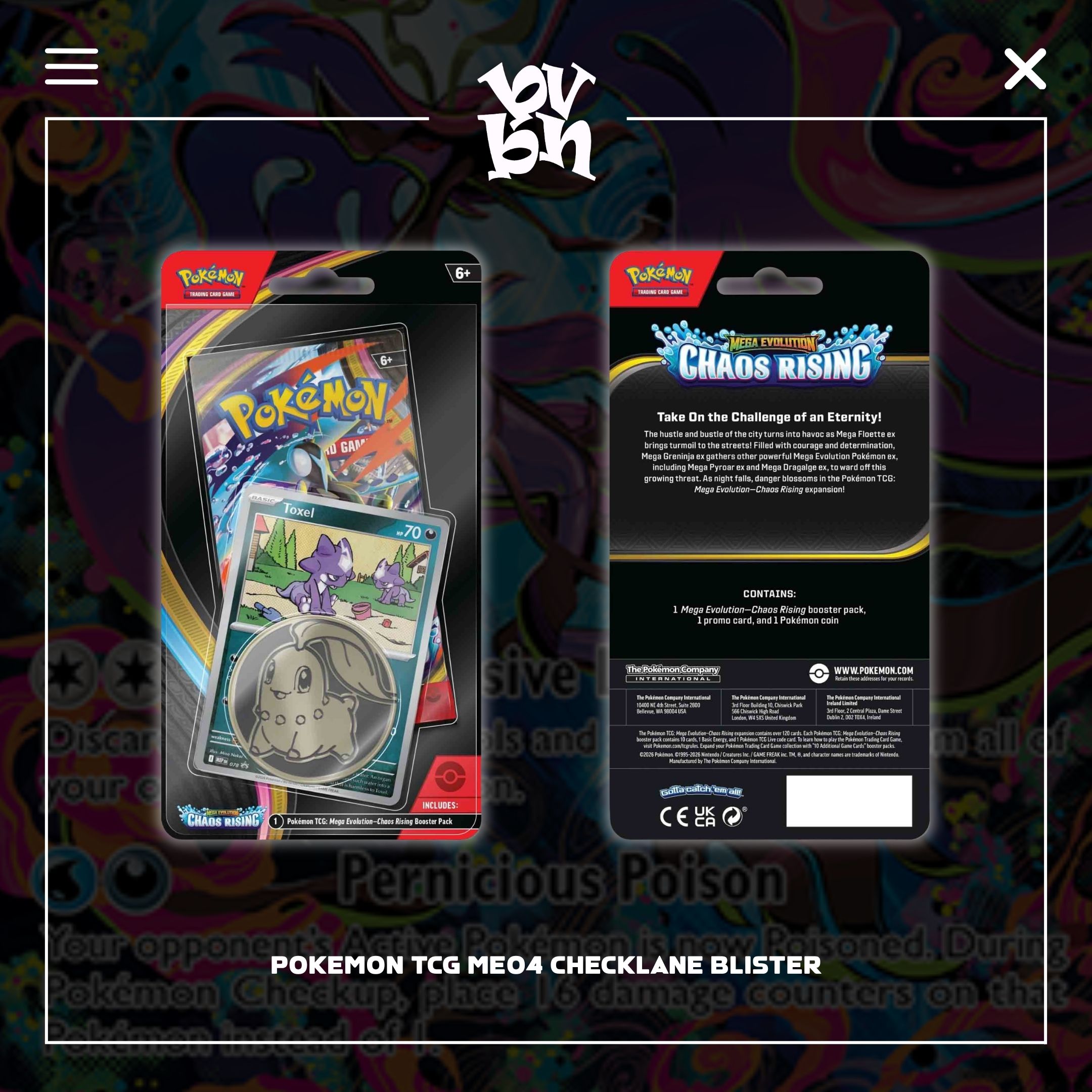 Pokemon TCG ME04 Checklane Blister