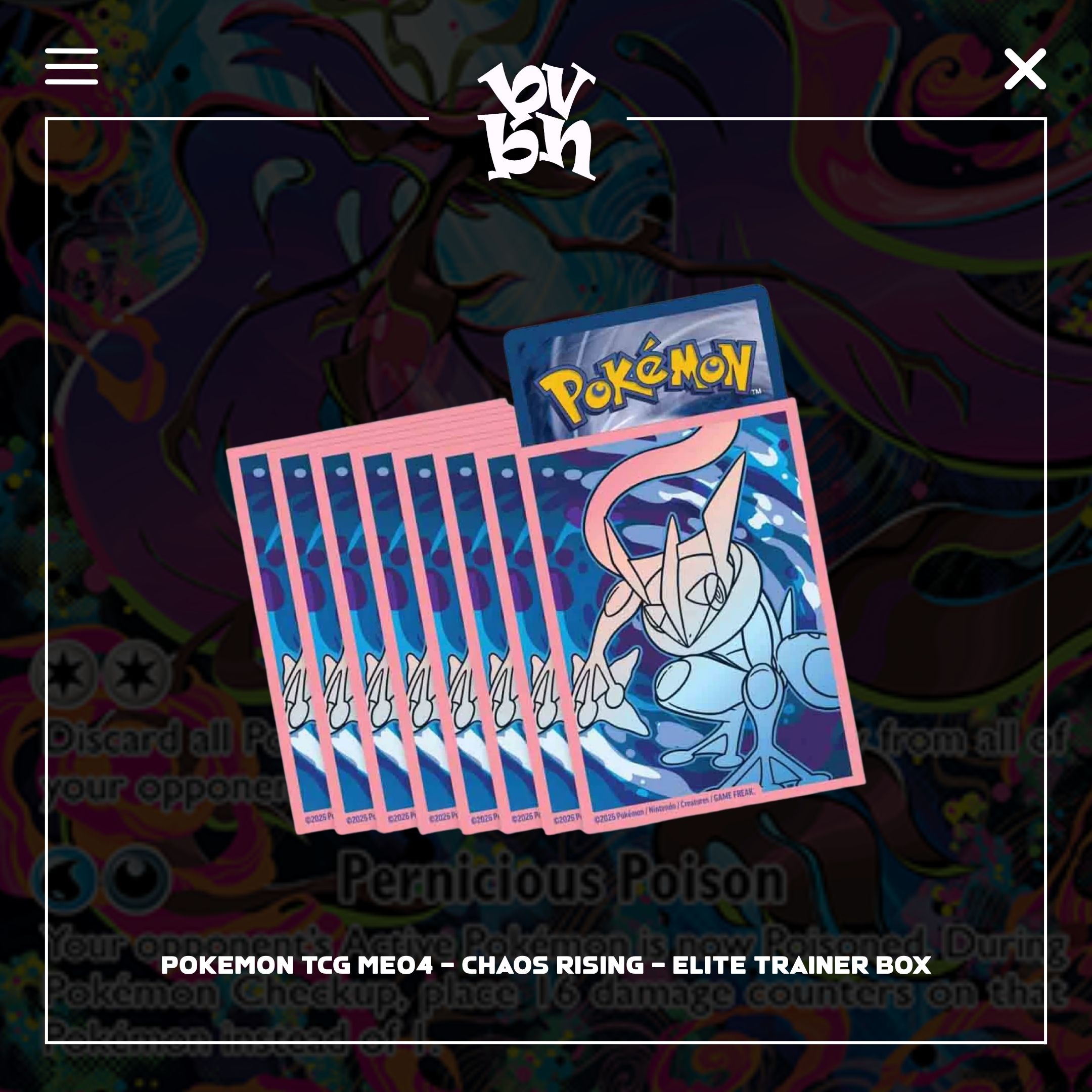 TCG Pokemon – Mega Evolution – Chaos Rising - ME04 ENG – Elite Trainer Box