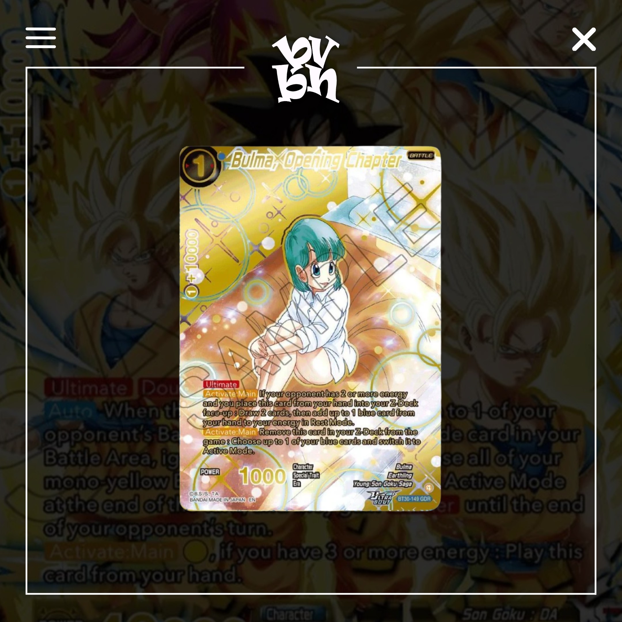 Three Glorious Fighters Booster Pack - Three Glorious Fighters (BT30)