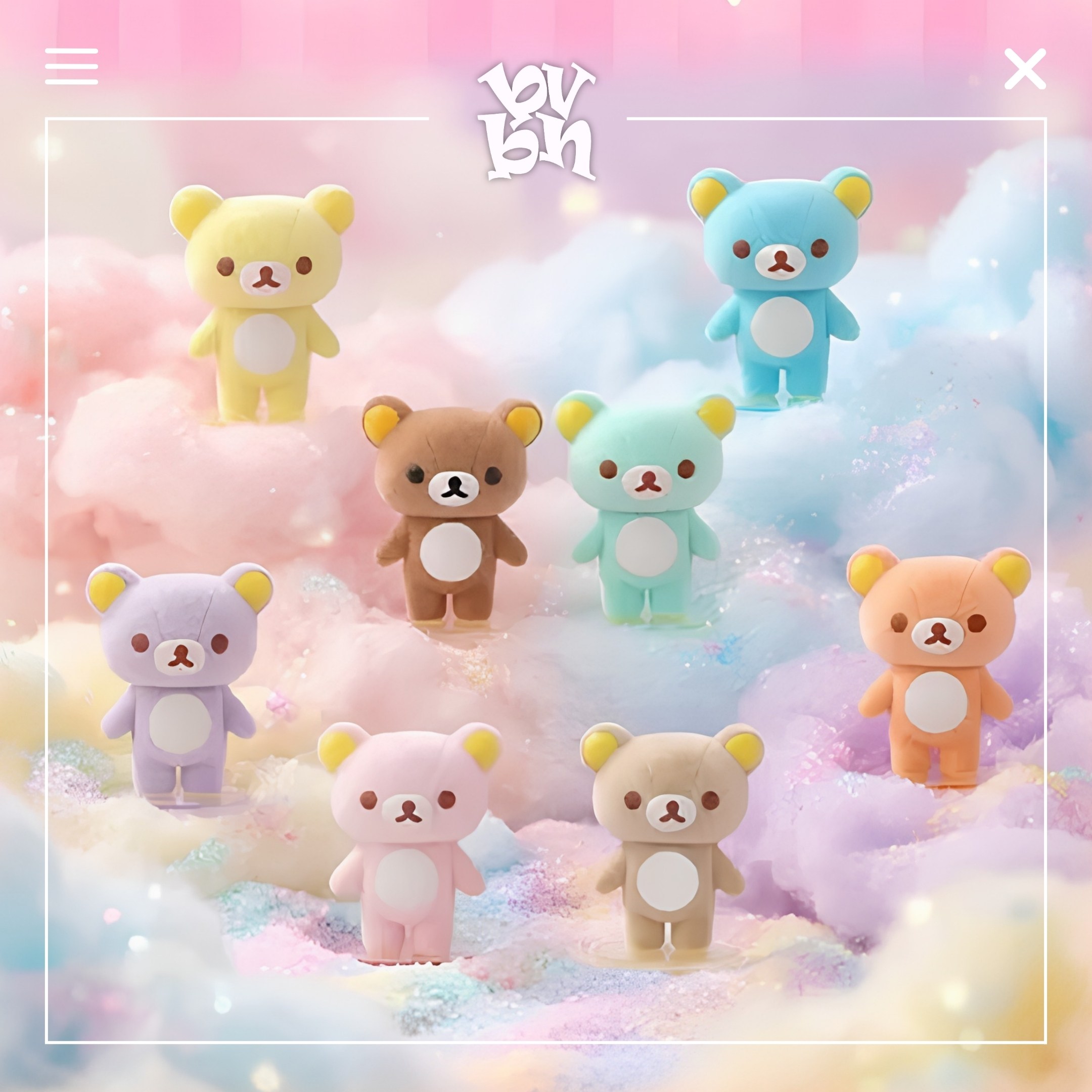 Rilakkuma Sherbet Color Series Blindbox X11