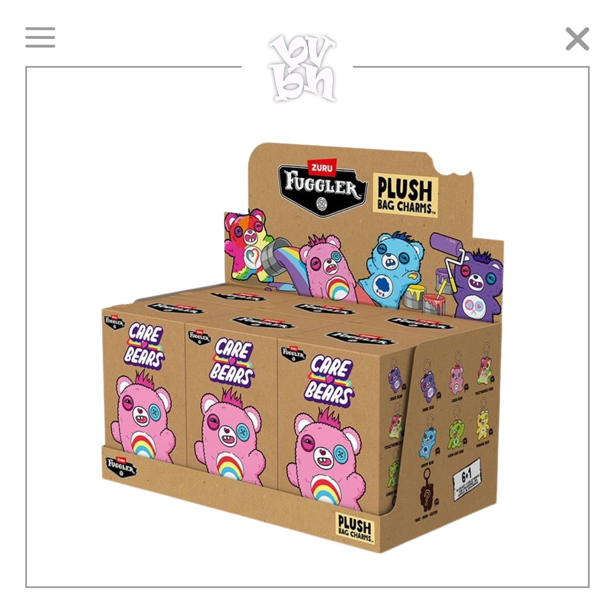 Fuggler Care Bears Keyring Blind Box Series 3.5"