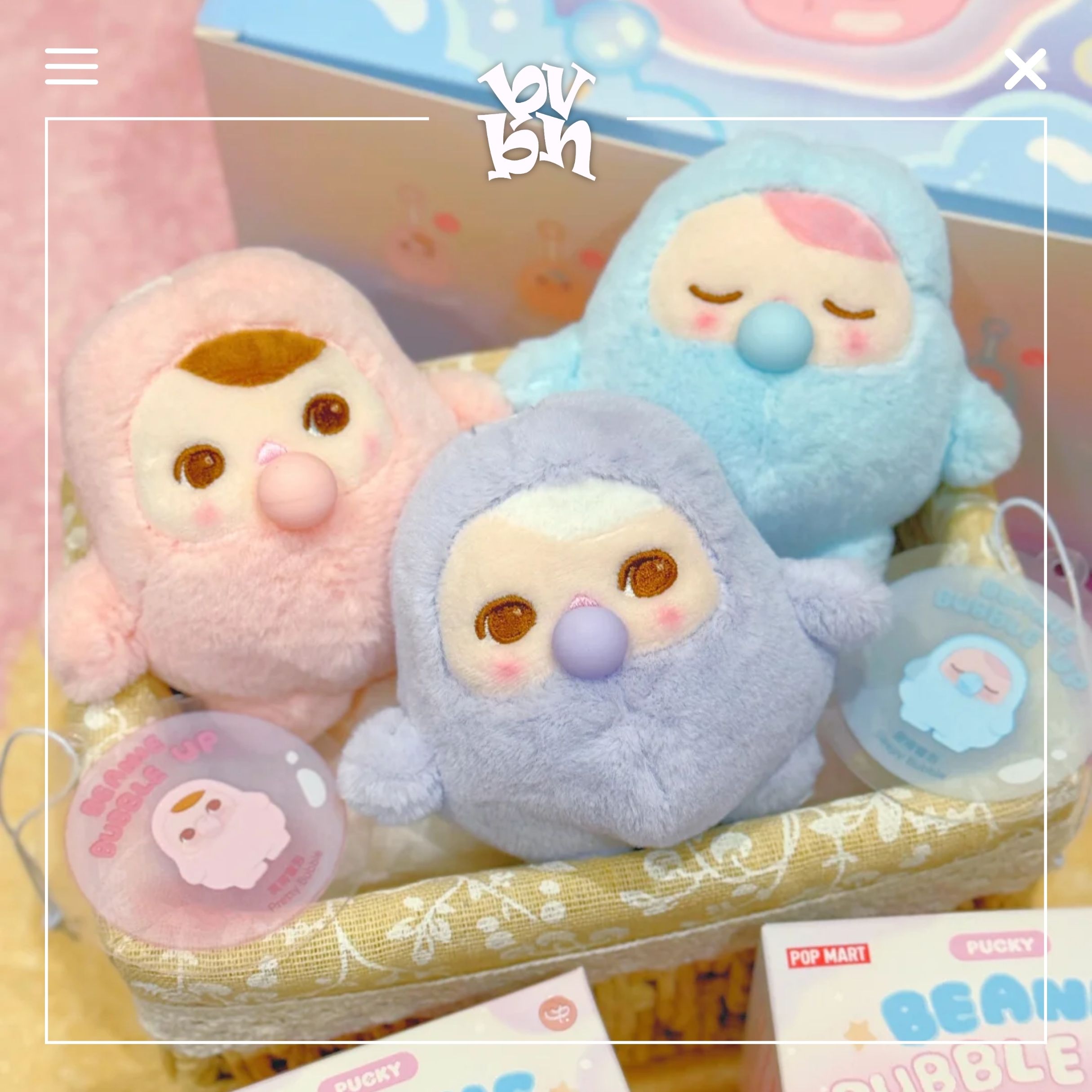 Pop Mart Pucky Beanie Bubble Up Series-Plush Pendant