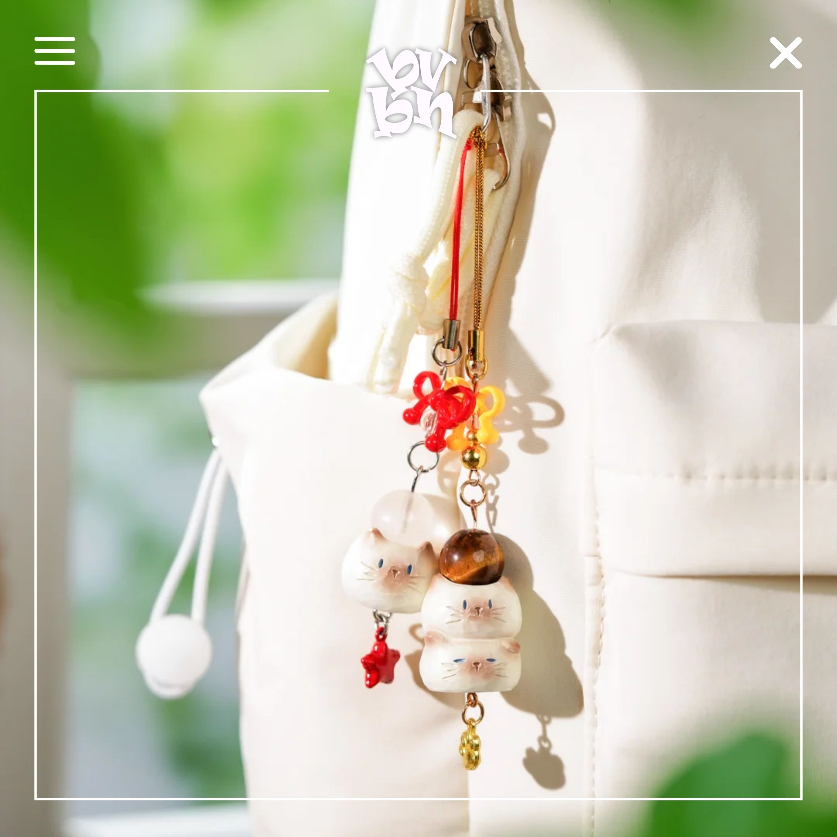 Meow Meets Good Luck Dây Đeo Điện Thoại Ver3