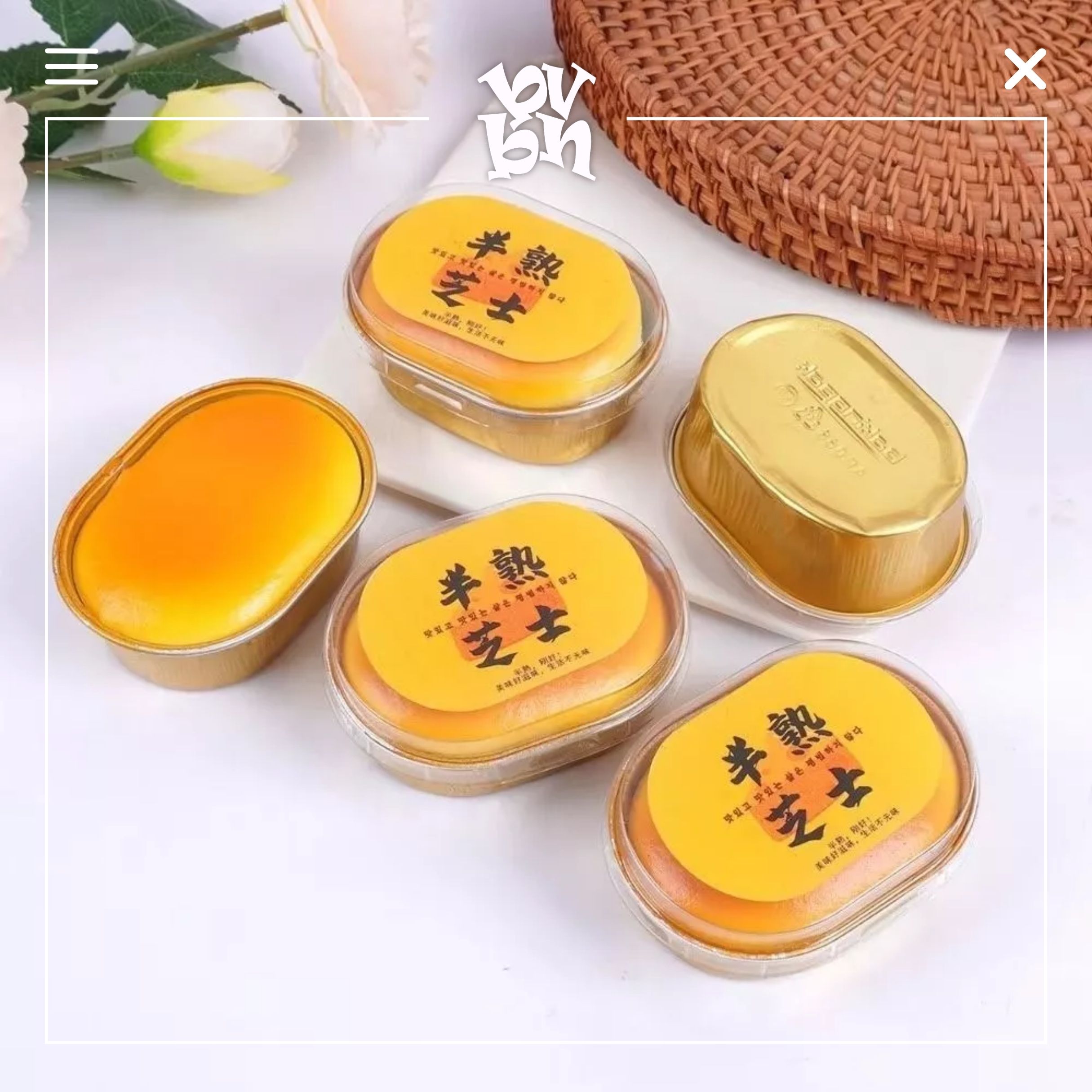 Squishy Bánh Flan Phô Mai
