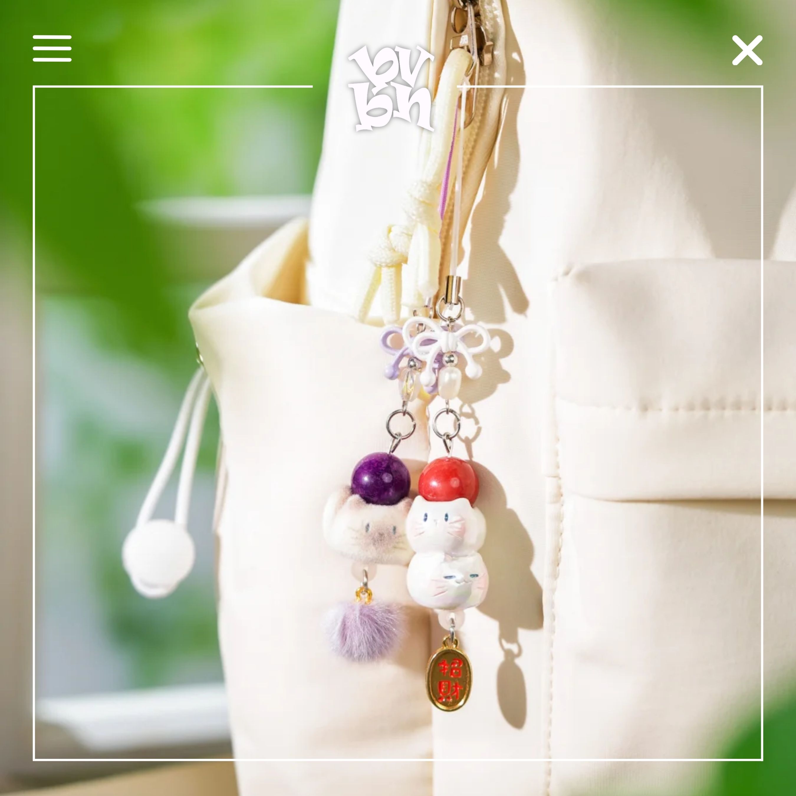 Meow Meets Good Luck Dây Đeo Điện Thoại Ver3