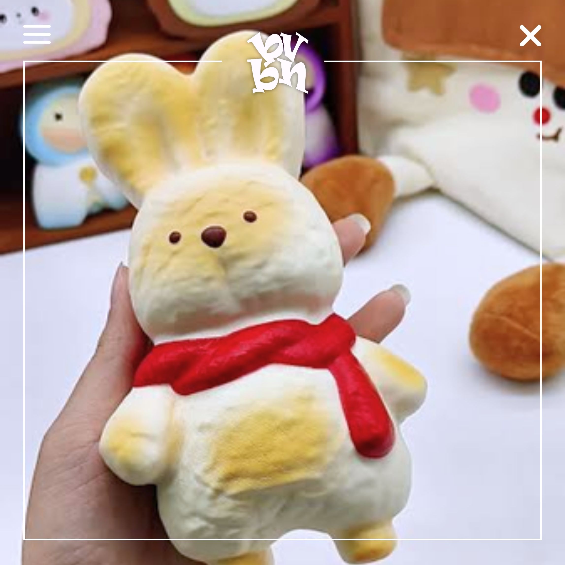 Scarf Rabbit Bread Squishy