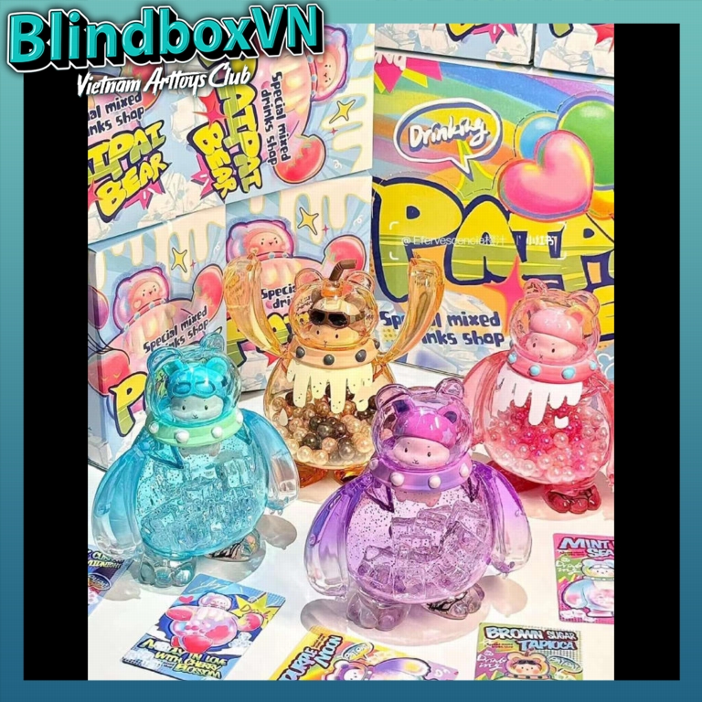 Blindbox Paipai Bear - Special Mixed Drink Shop Heyone ( Chính hãng )