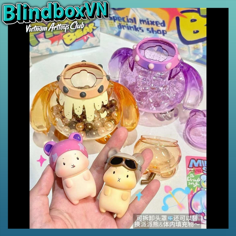 Blindbox Paipai Bear - Special Mixed Drink Shop Heyone ( Chính hãng )