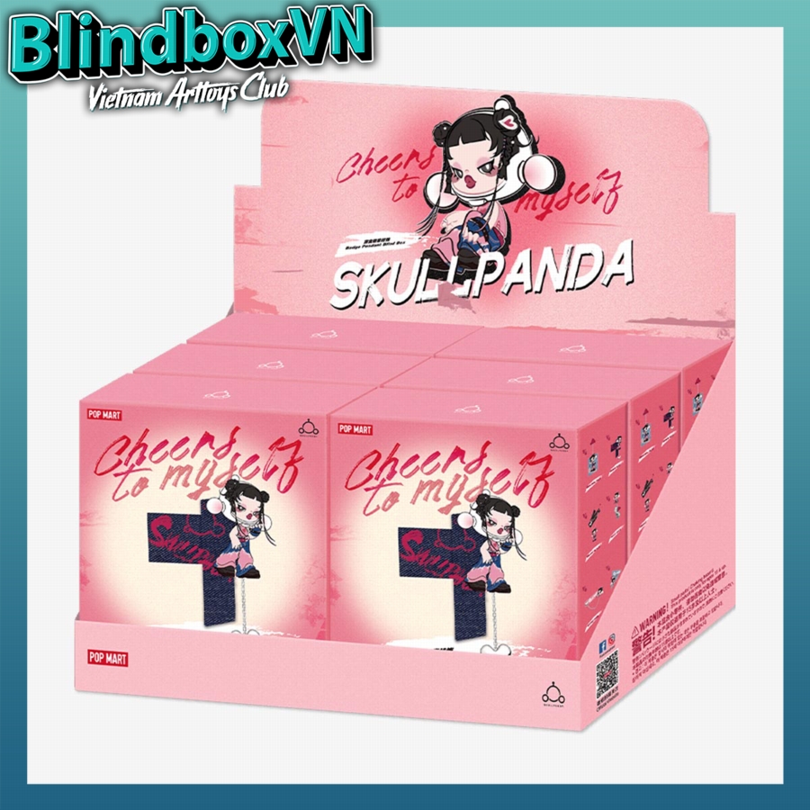 SKULLPANDA CHEERS TO MYSELF SERIES-Badge Pendant Blind Box