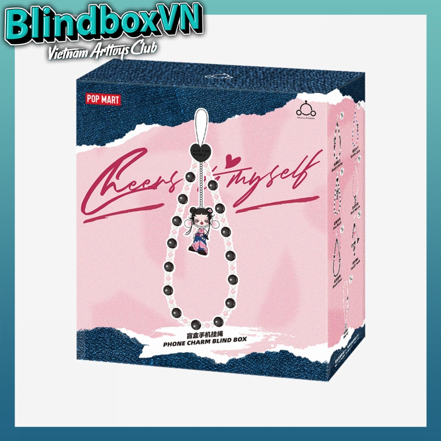 SKULLPANDA CHEERS TO MYSELF SERIES-Phone Charm Blind Box