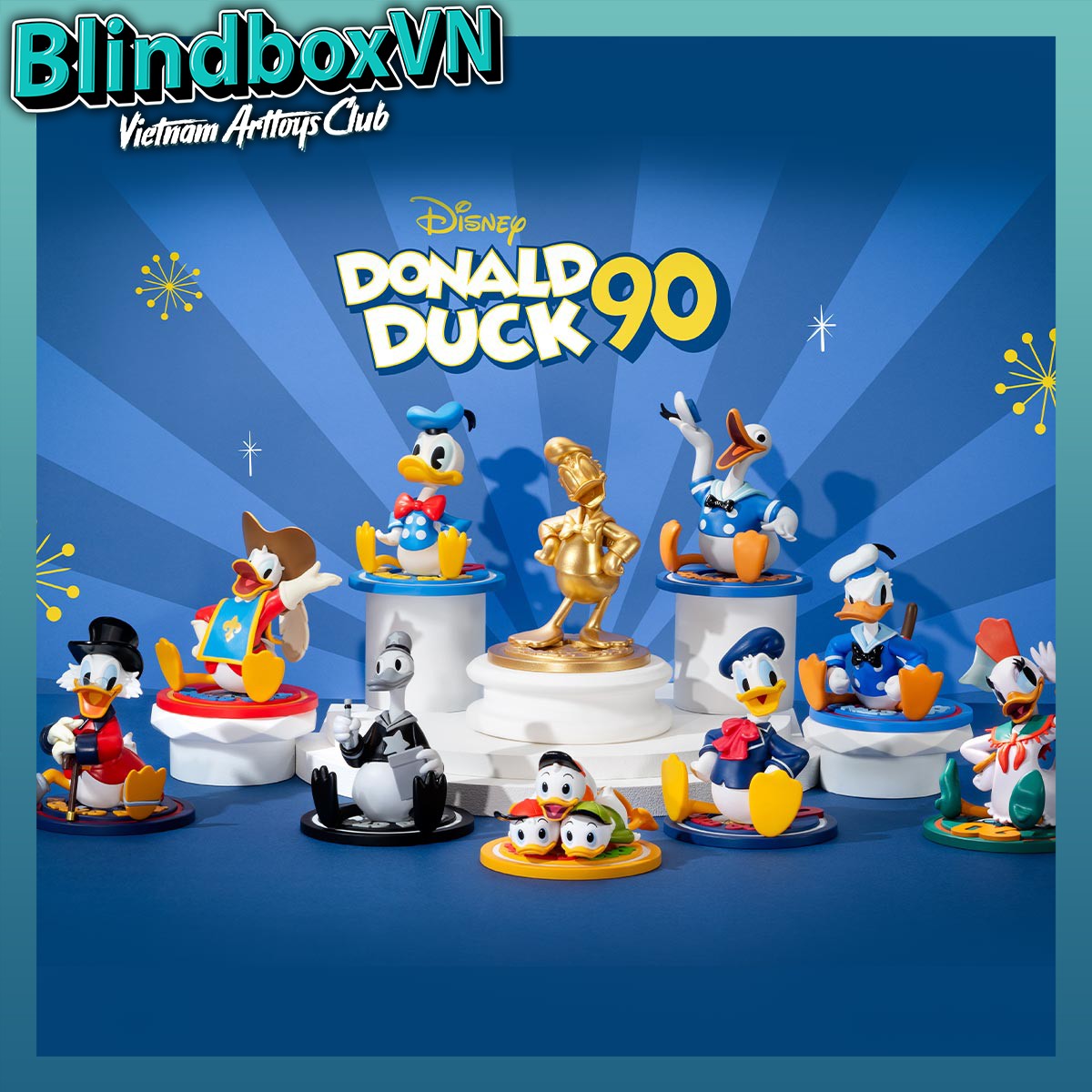 Blindbox Disney Donald Duck 90th Anniversary Series Figures