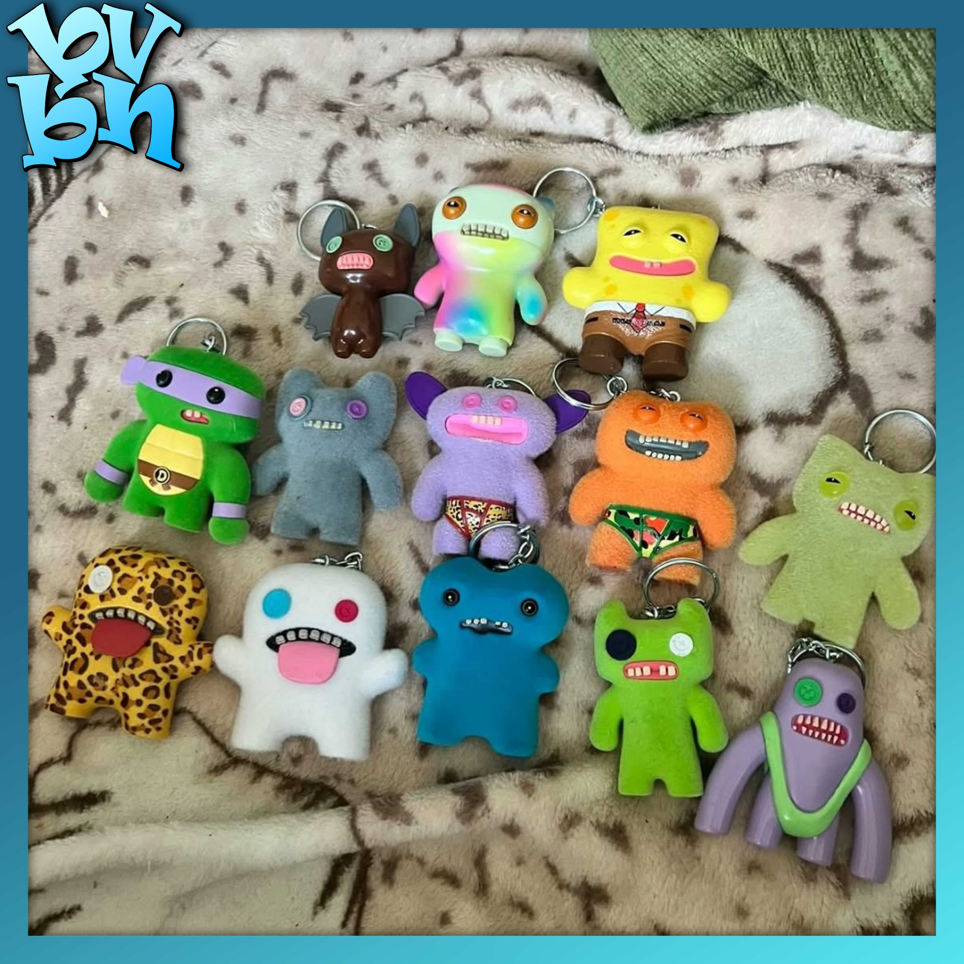 FUGGLER KEYCHAIN SPONGEBOB X TURTLES NINJA SERIES 2