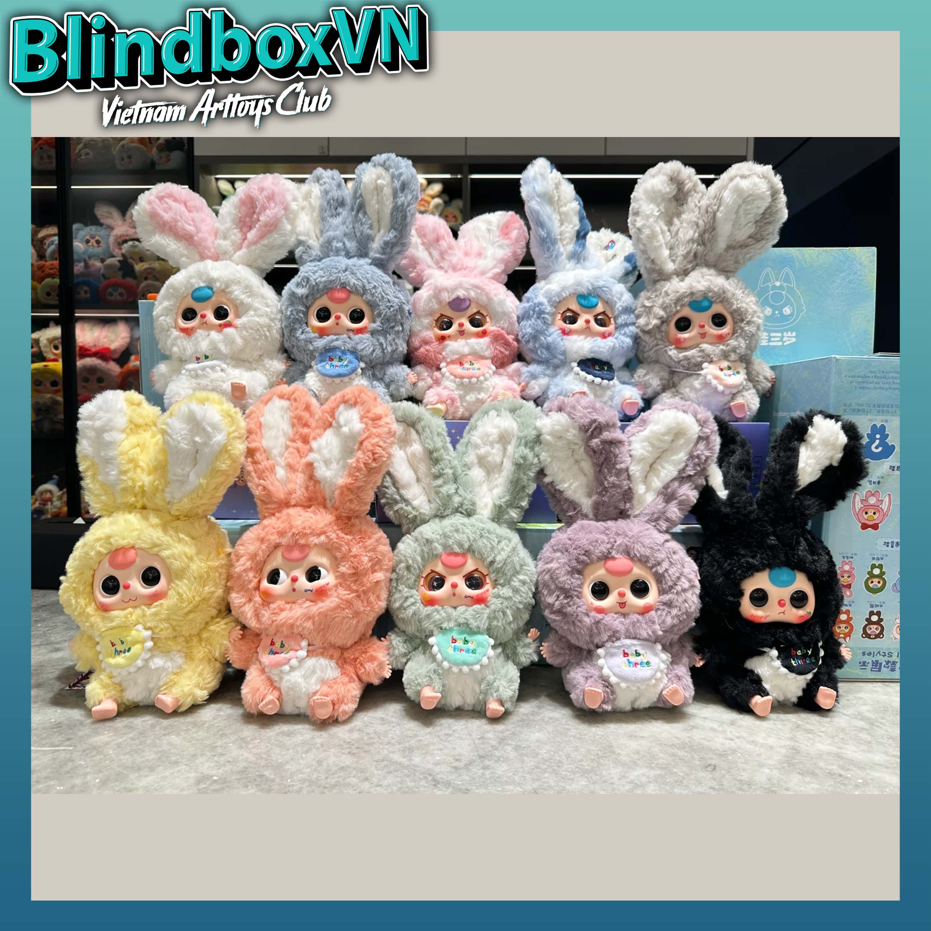 BlindBox Baby Three Lily Rabbit Town Thỏ Thị Trấn ( Chính Hãng )