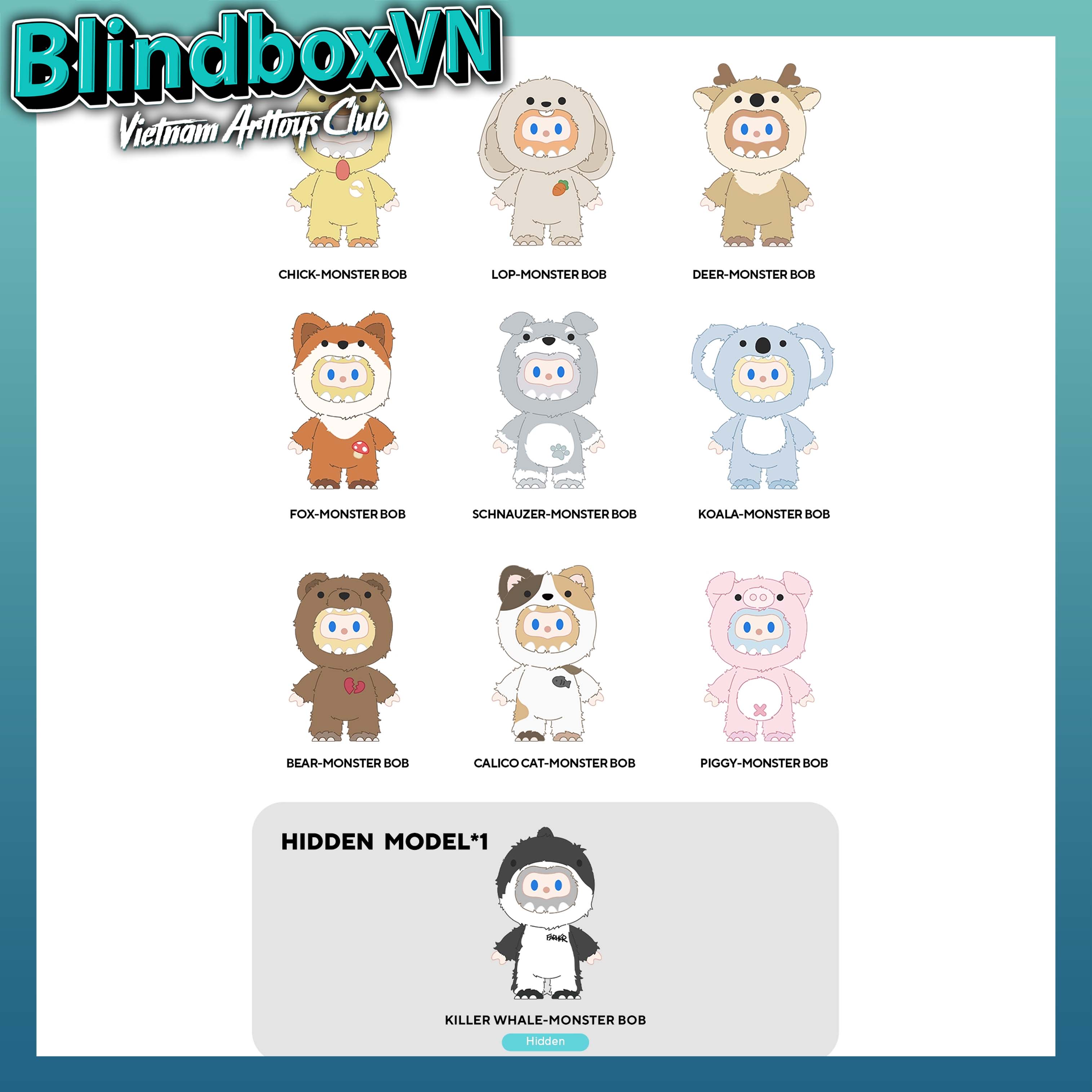 Farmer Bob Ani Monster Plush Doll Blindbox Finding Unicon