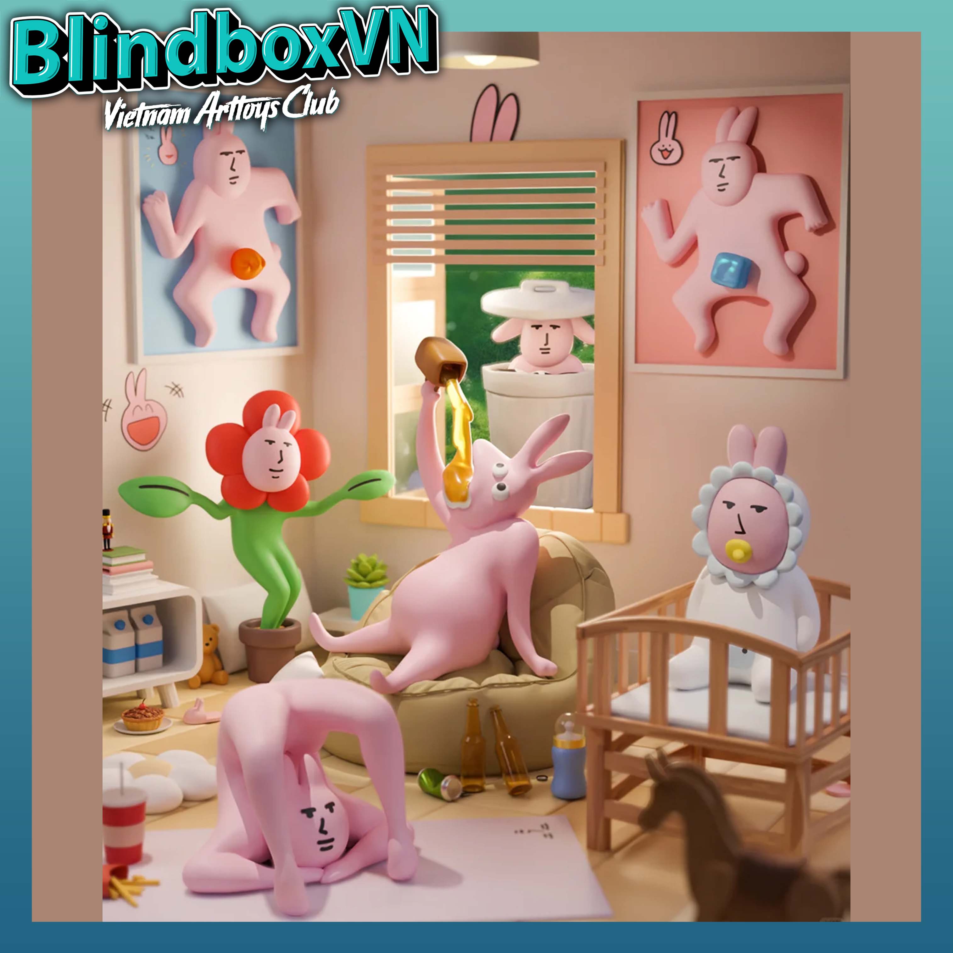 My Friend Rabbit- Abstract Rabbit Mini Series BlindBox