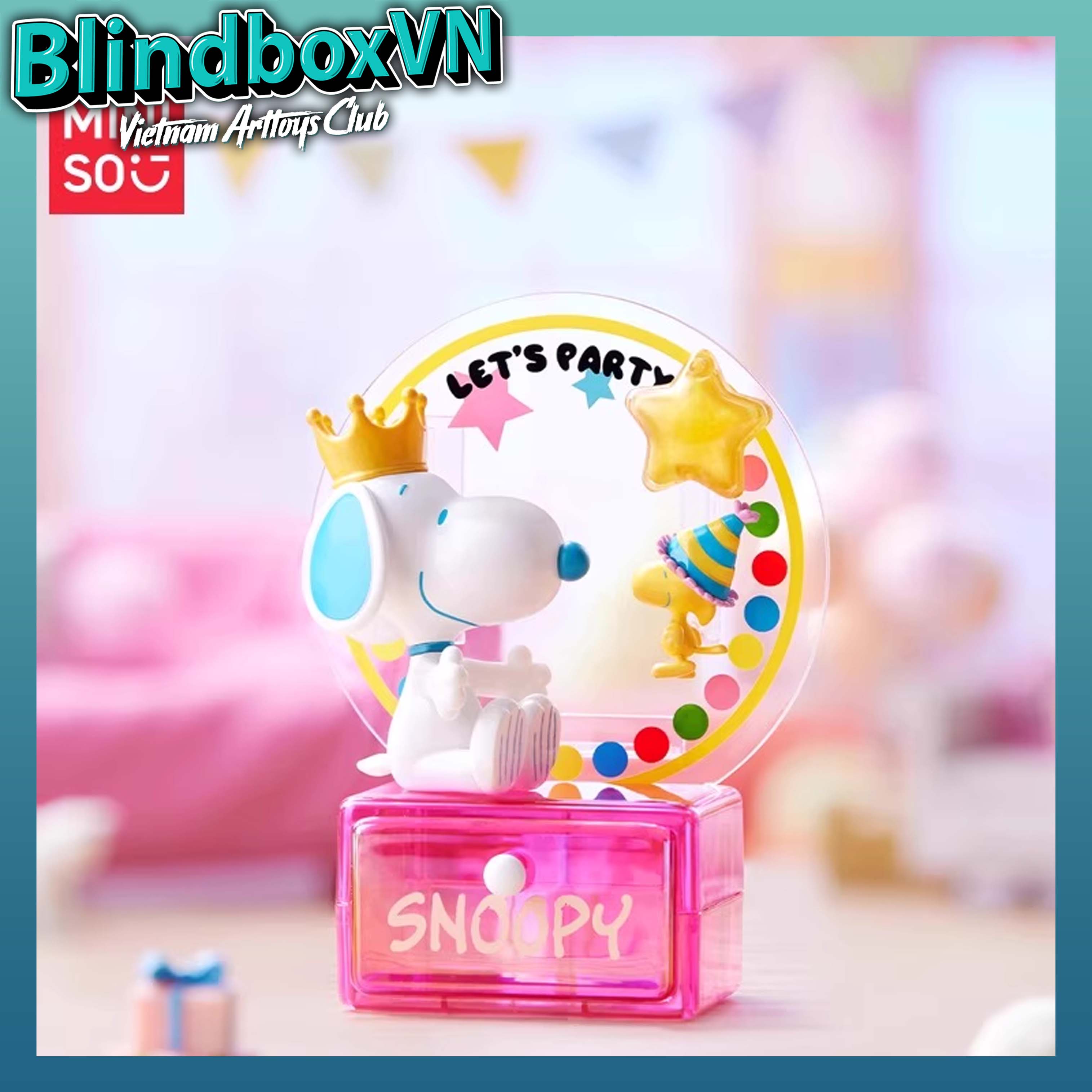 Blindbox MINISO Snoopy Party Theme SERIES ( Chính hãng )
