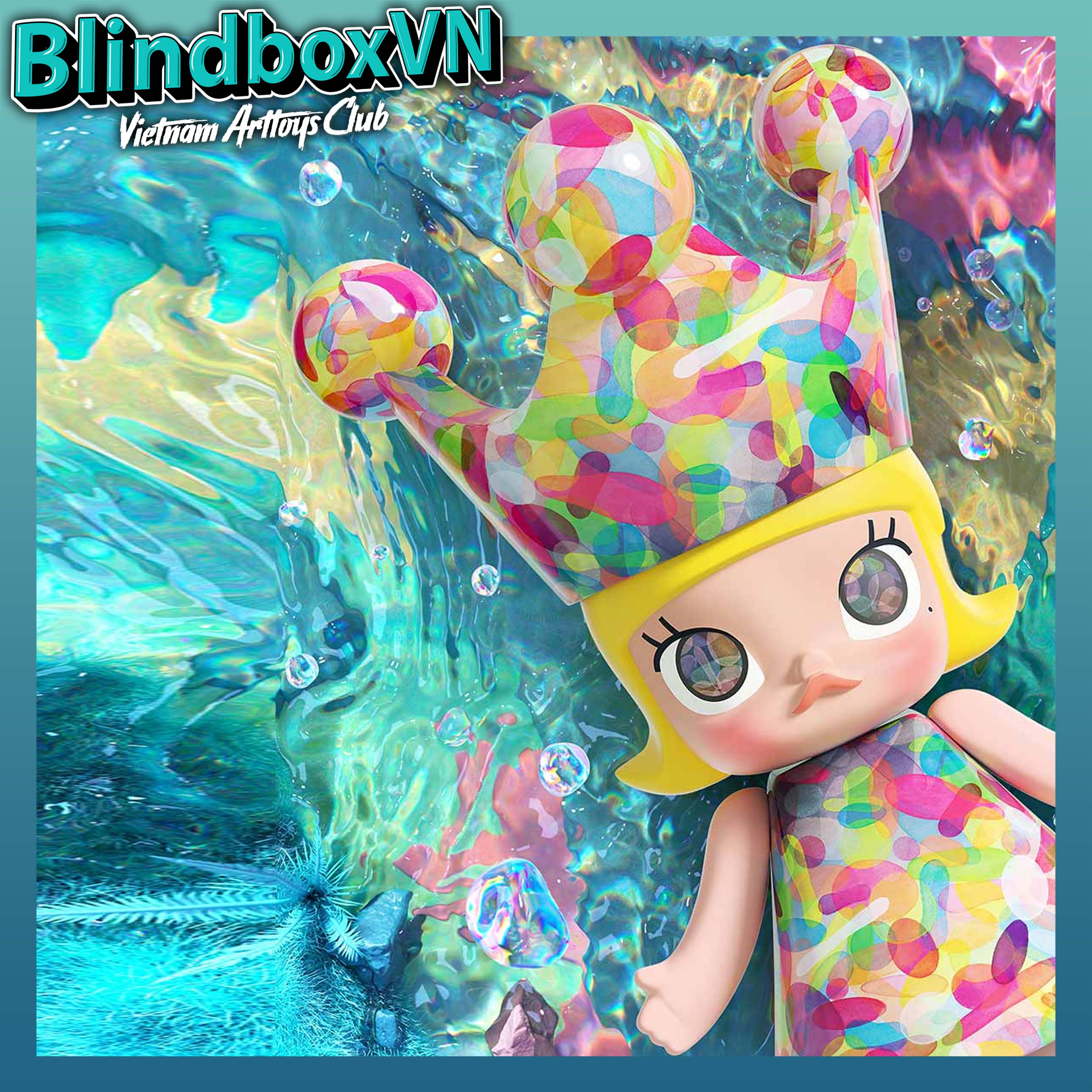 POP MART MEGA ROYAL MOLLY 400% Huang Yuxing-Bubbles