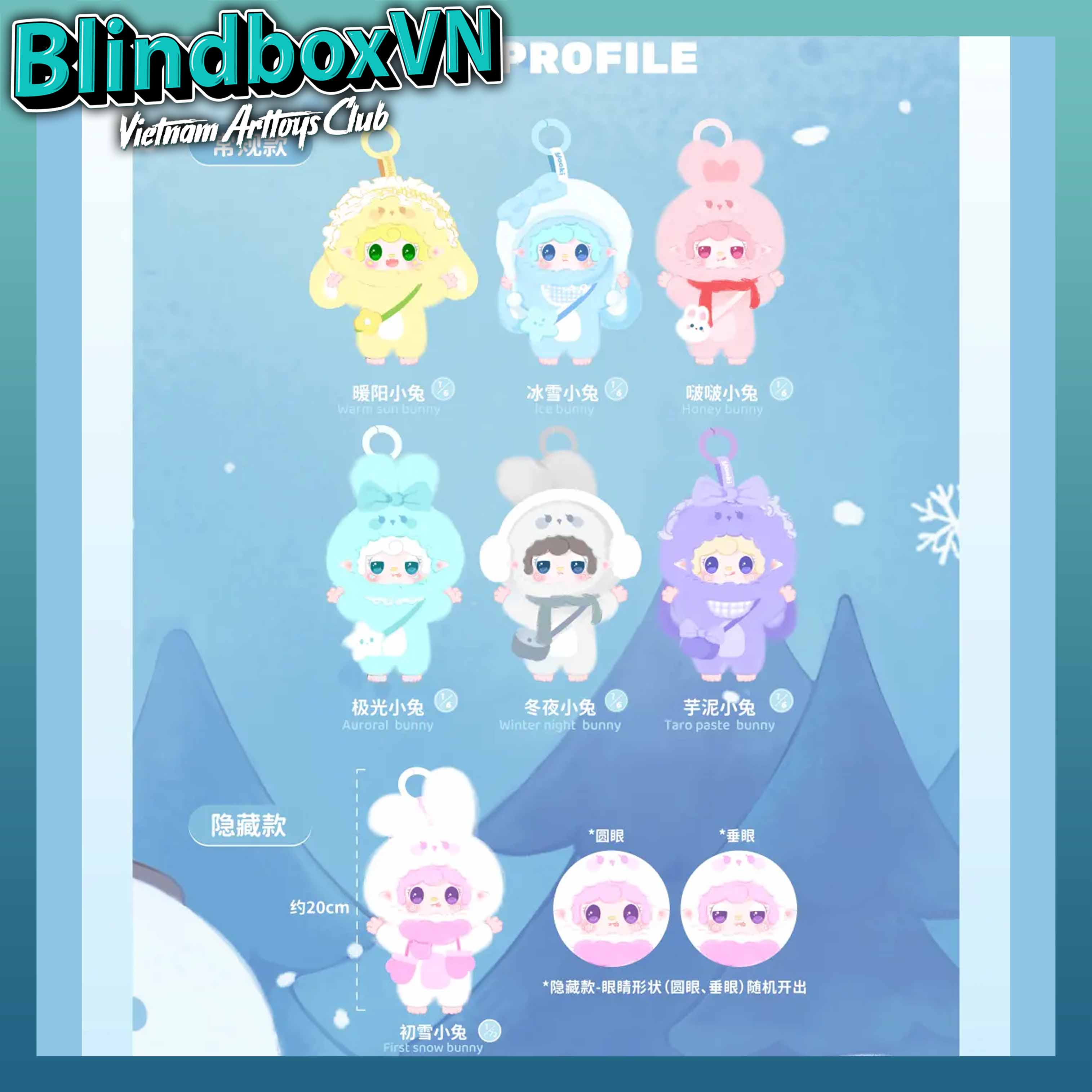 Yooki Version 3  Warm Bunny Series Blindbox ( Chính hãng )