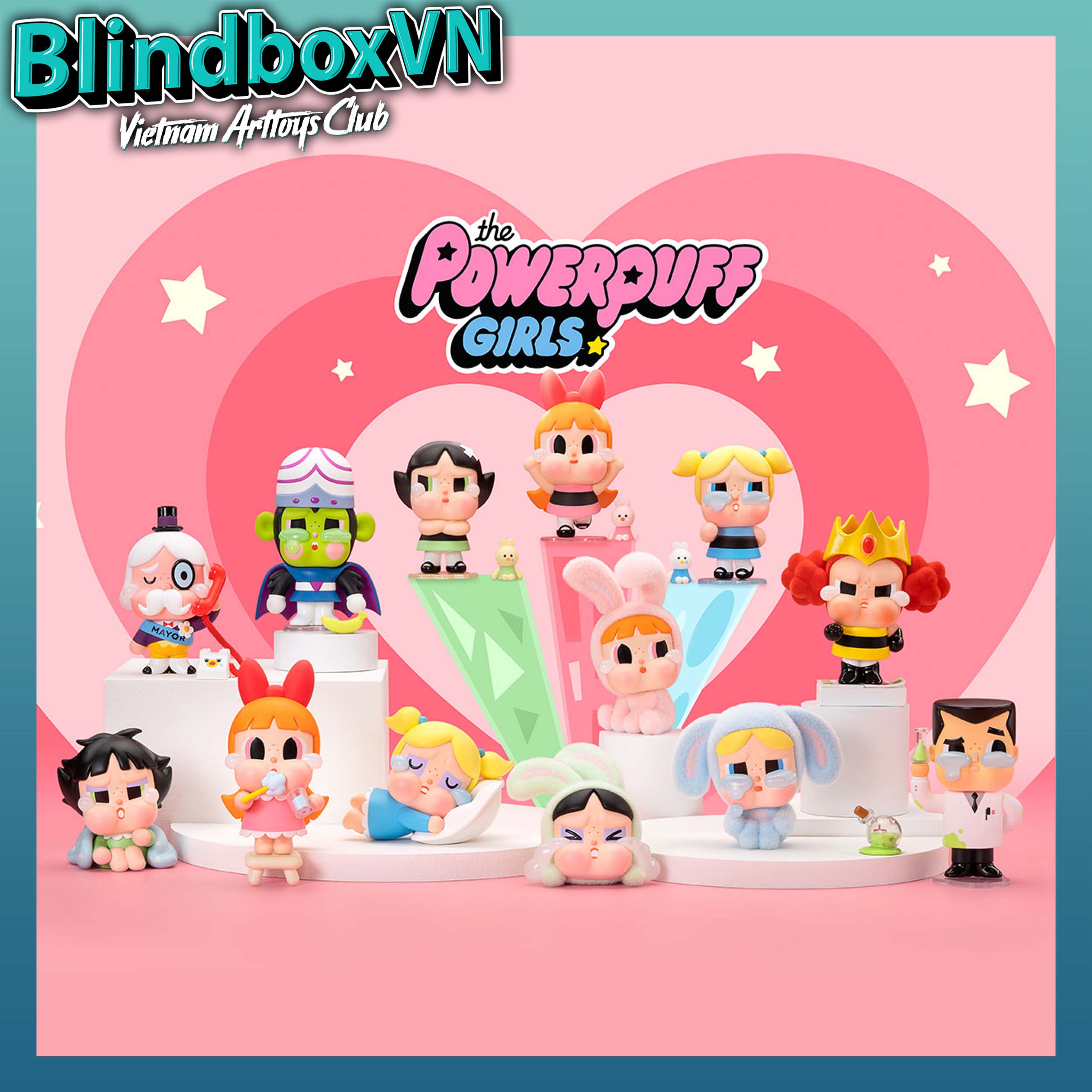 Blindbox Crybaby The PowerPuff Girls Series POPMART ( Chính hãng )