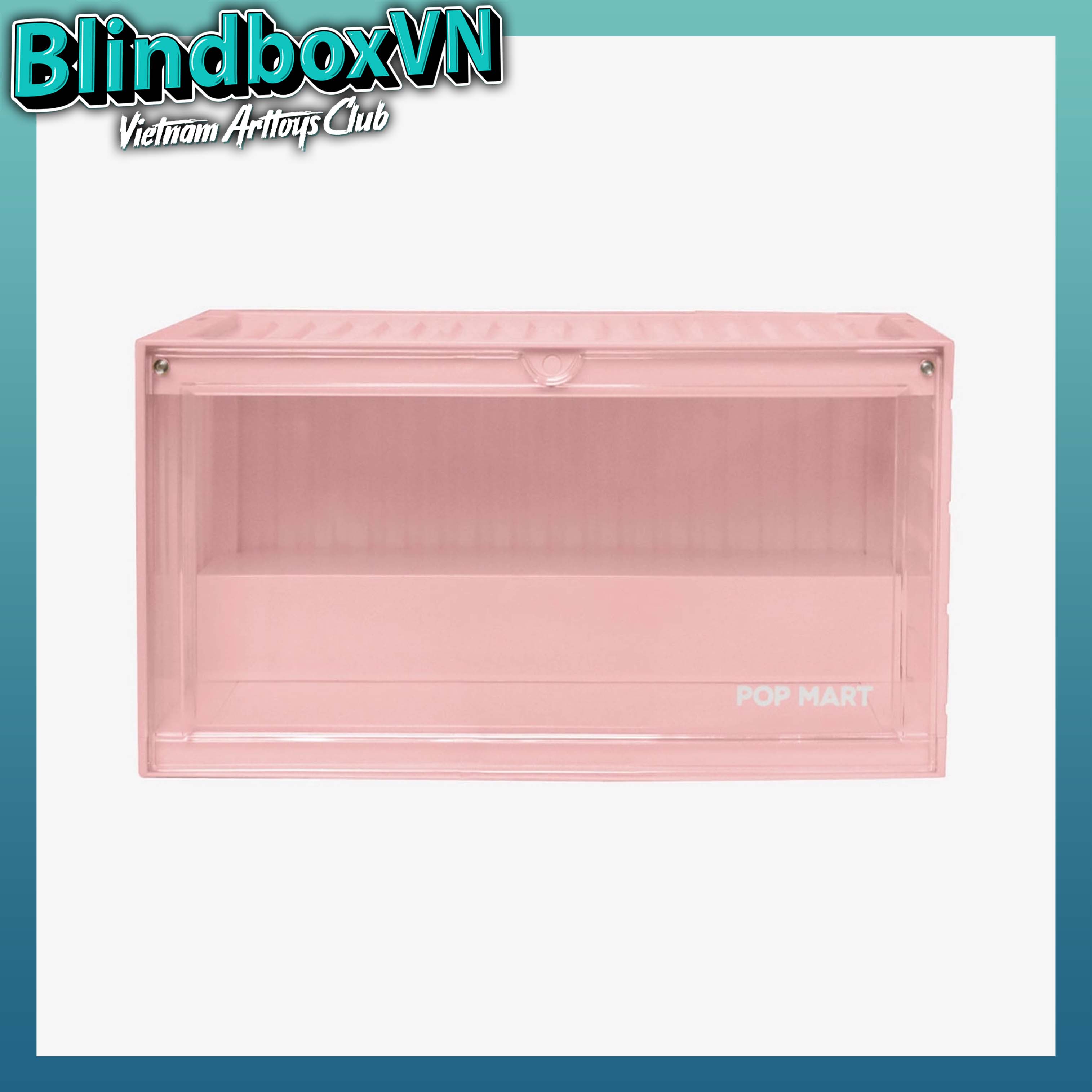 POP MART LED Luminous Display Box Container - PINK