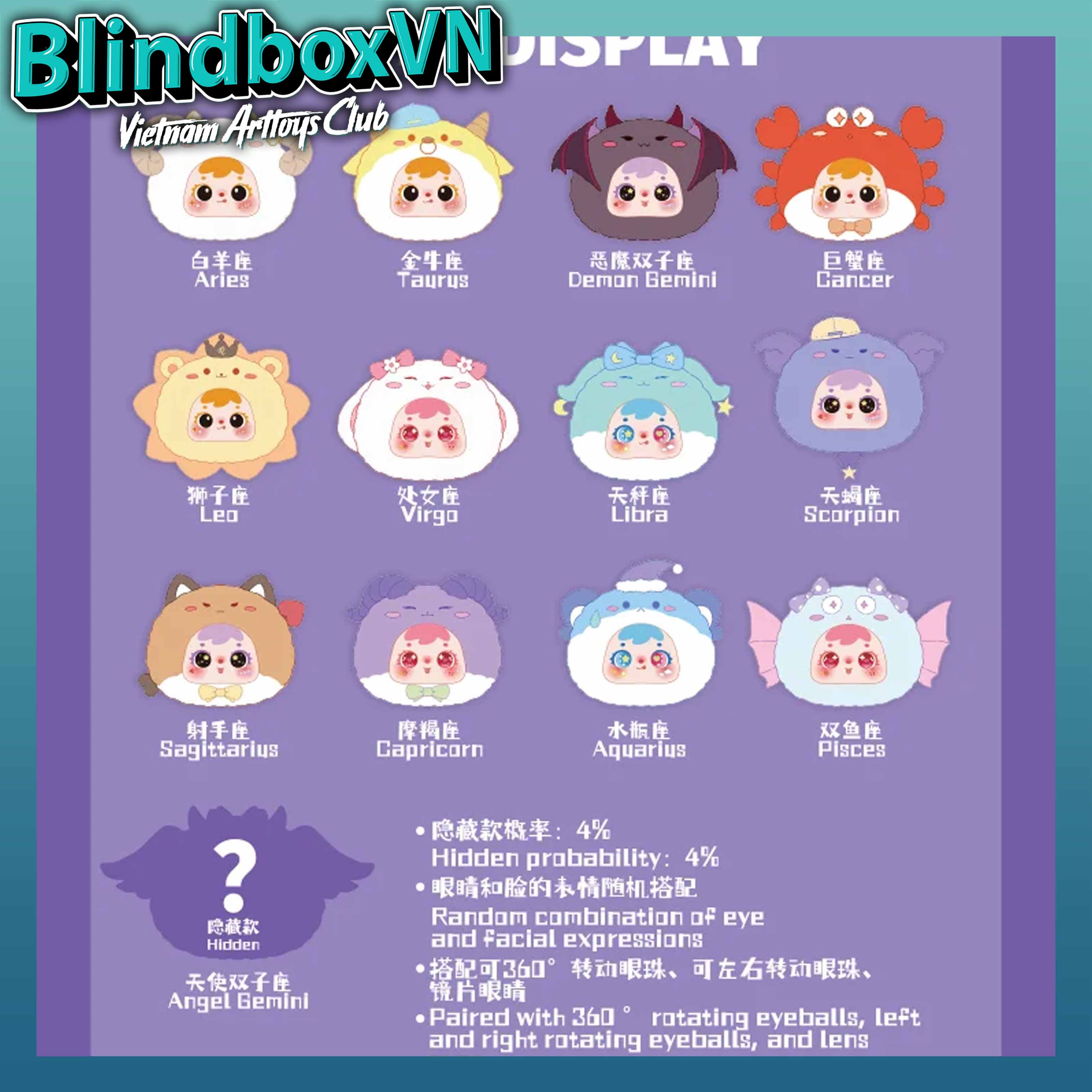 Blindbox Samuel ( Tyke 3 ) Twelve Constellations