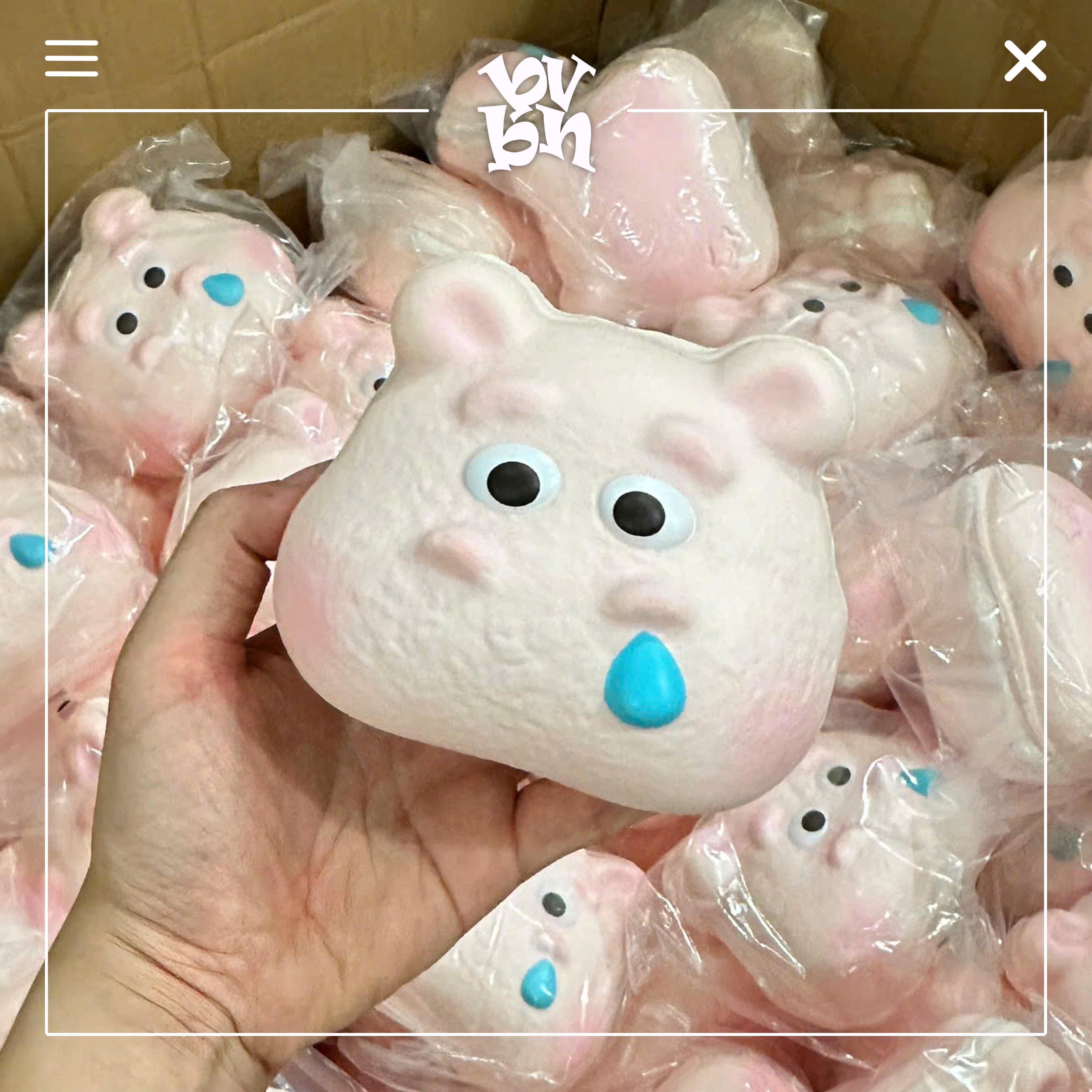 Mido Hippo Dorayaki Squishy Pink ( Chính Hãng )