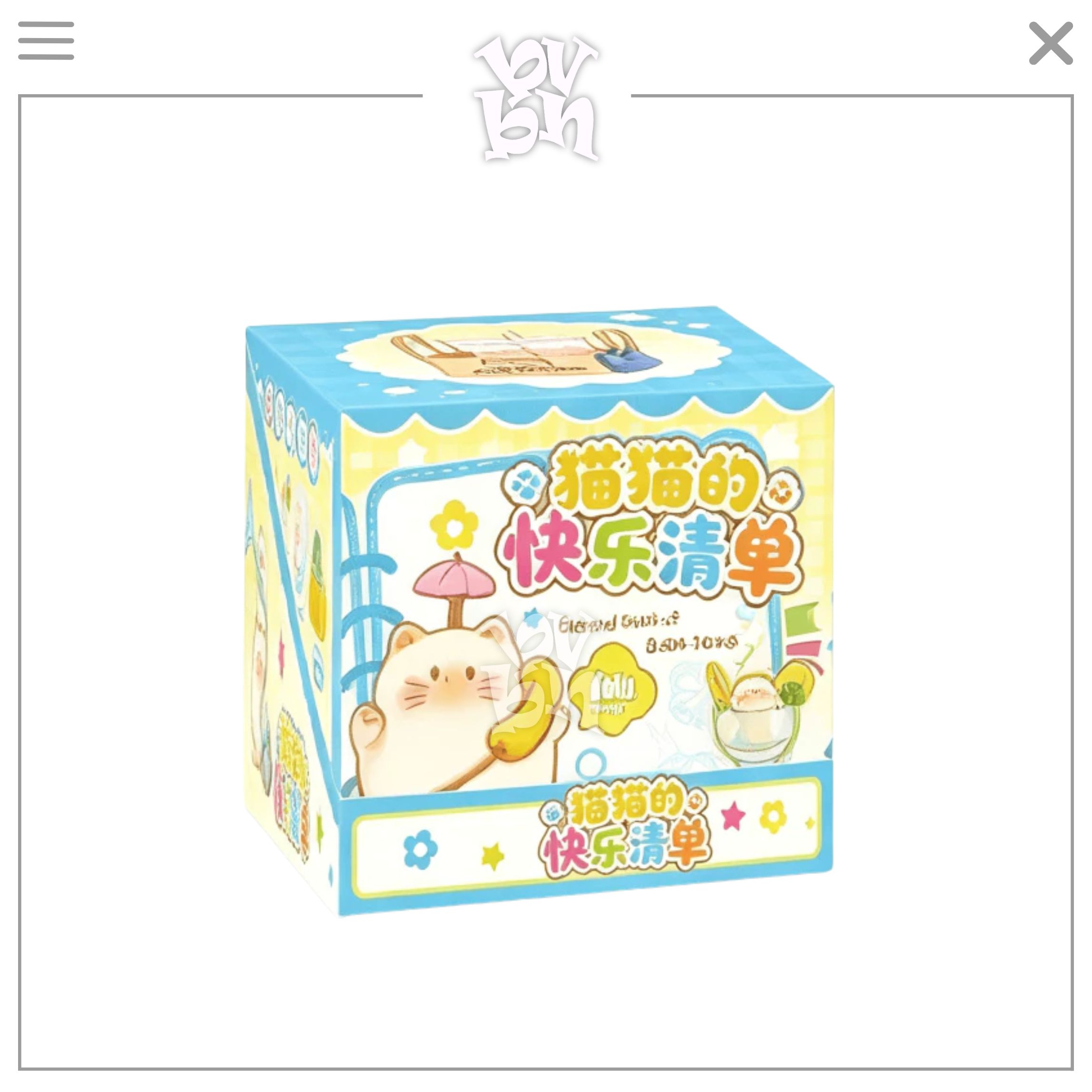 Cat PaI Happiness Checklist Blindbox Series