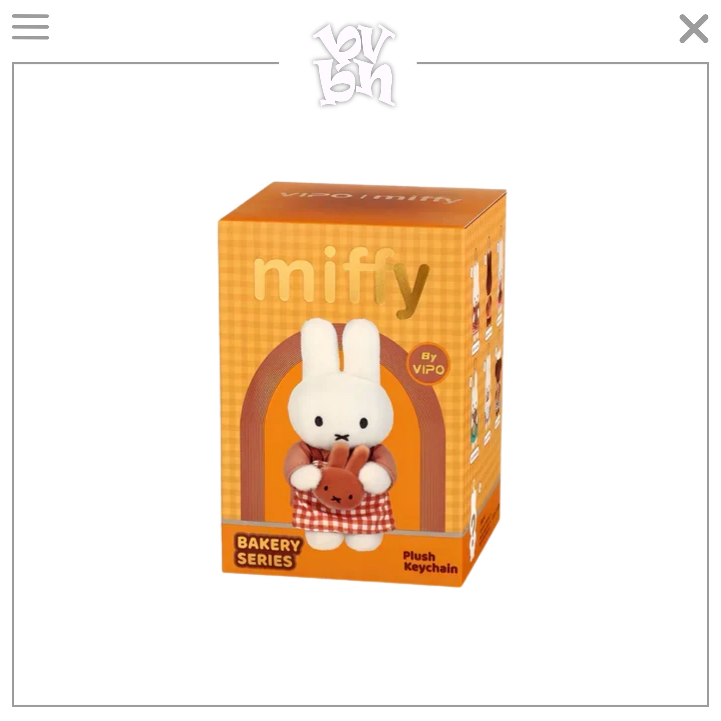 Miffy Rabbit Bakery Plush Keychain Blindbox Series