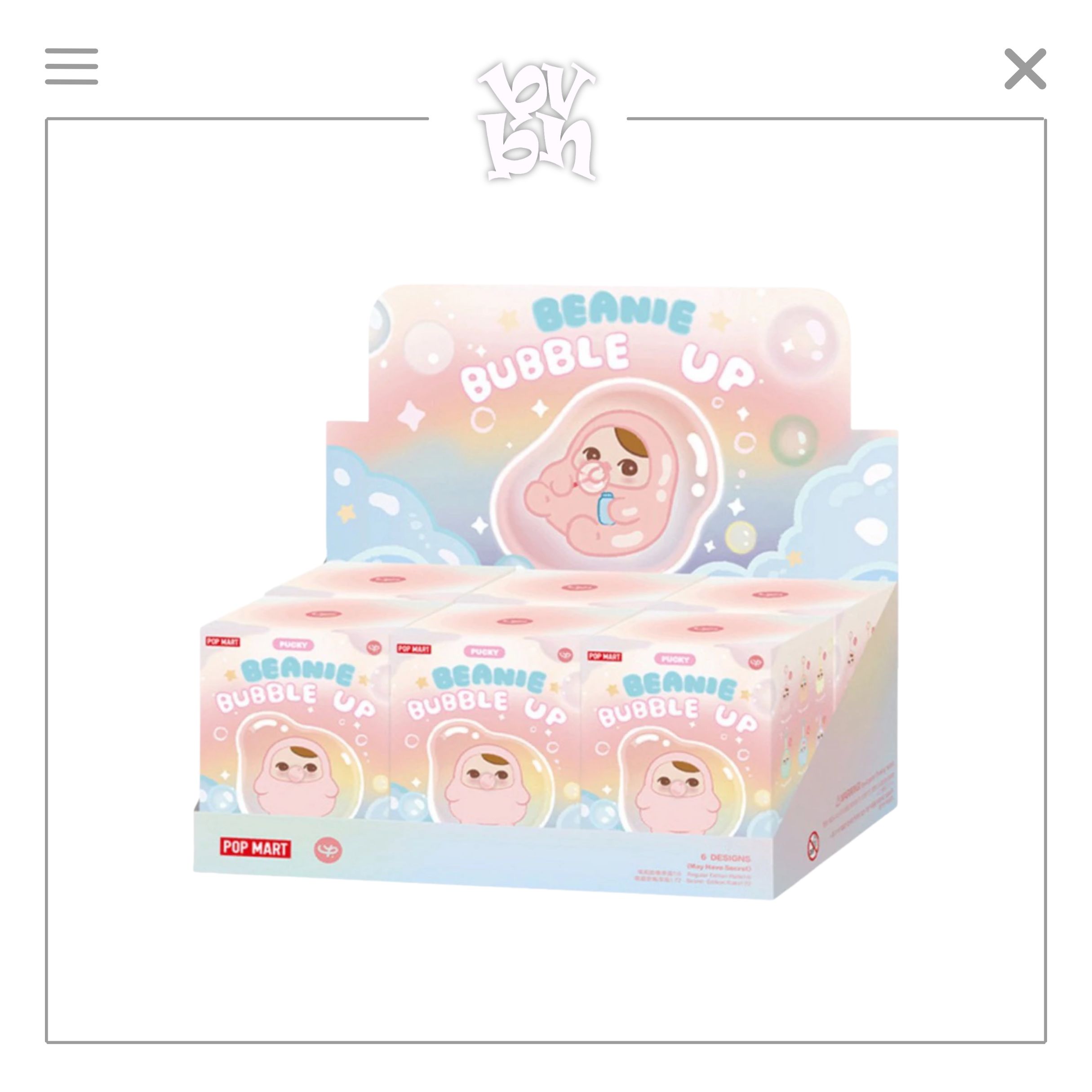 Pop Mart Pucky Beanie Bubble Up Series-Plush Pendant