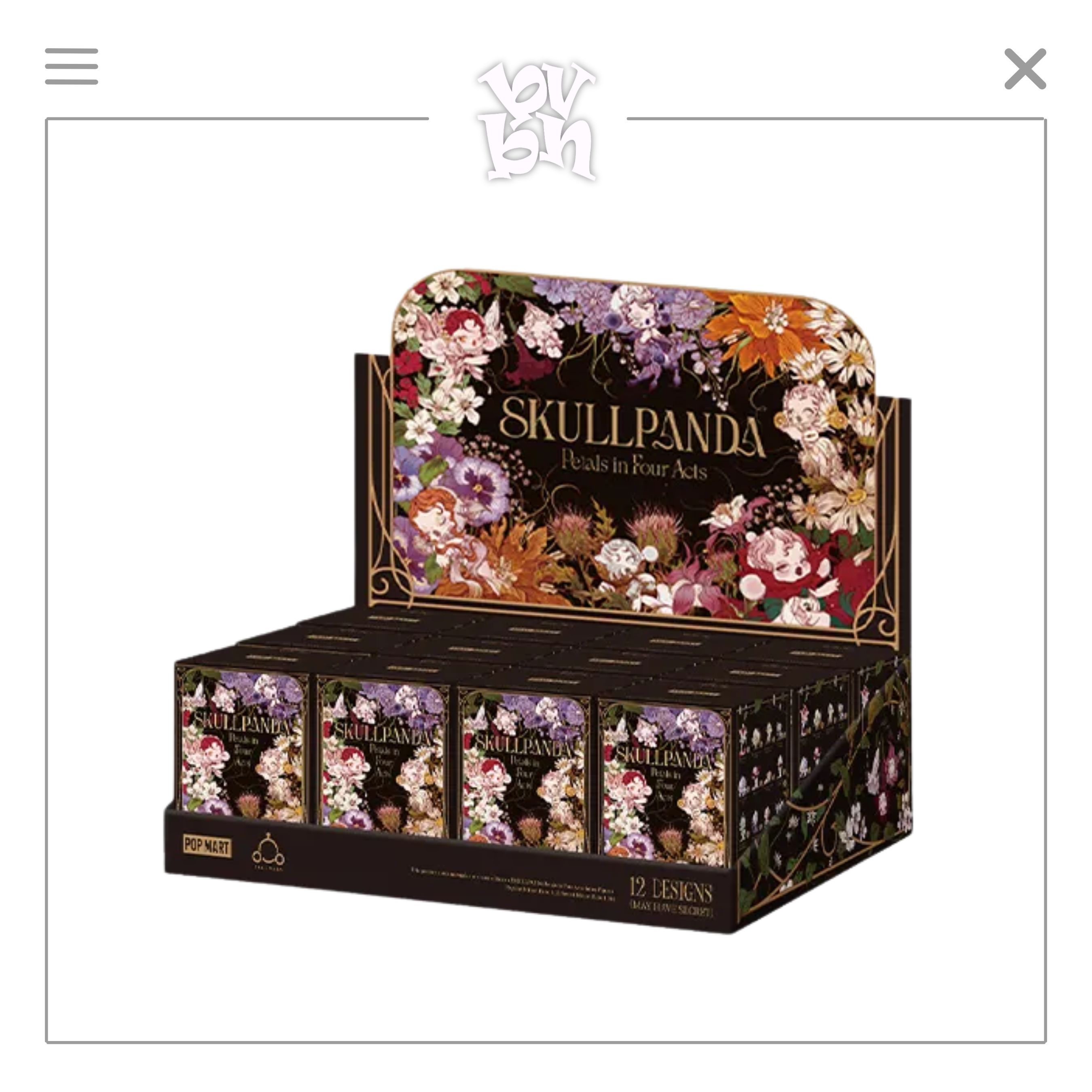 SKULLPANDA Petals in Four Acts Series Figures Blindbox Series
