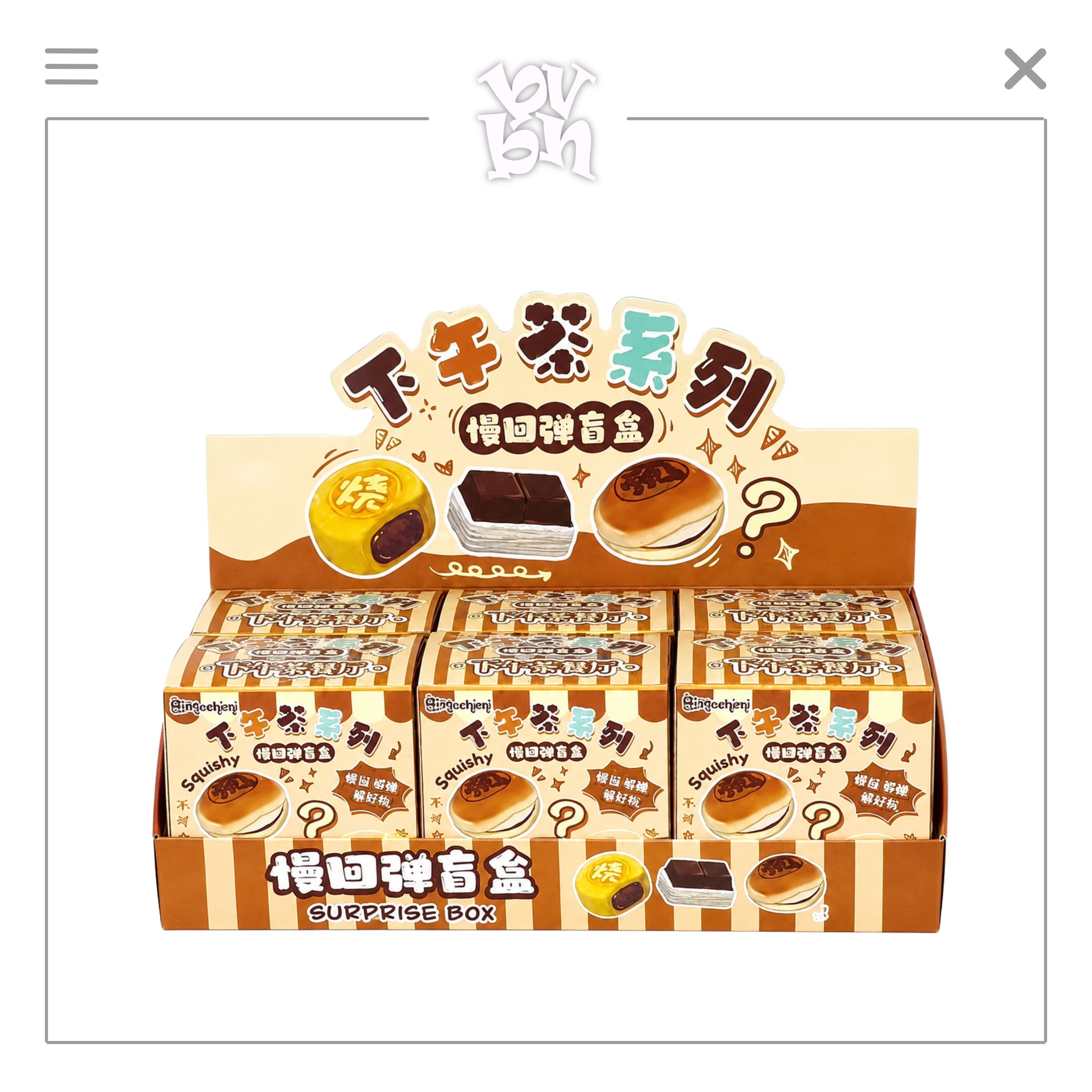 Hachimi Squishy Afternoon Tea Blindbox Series