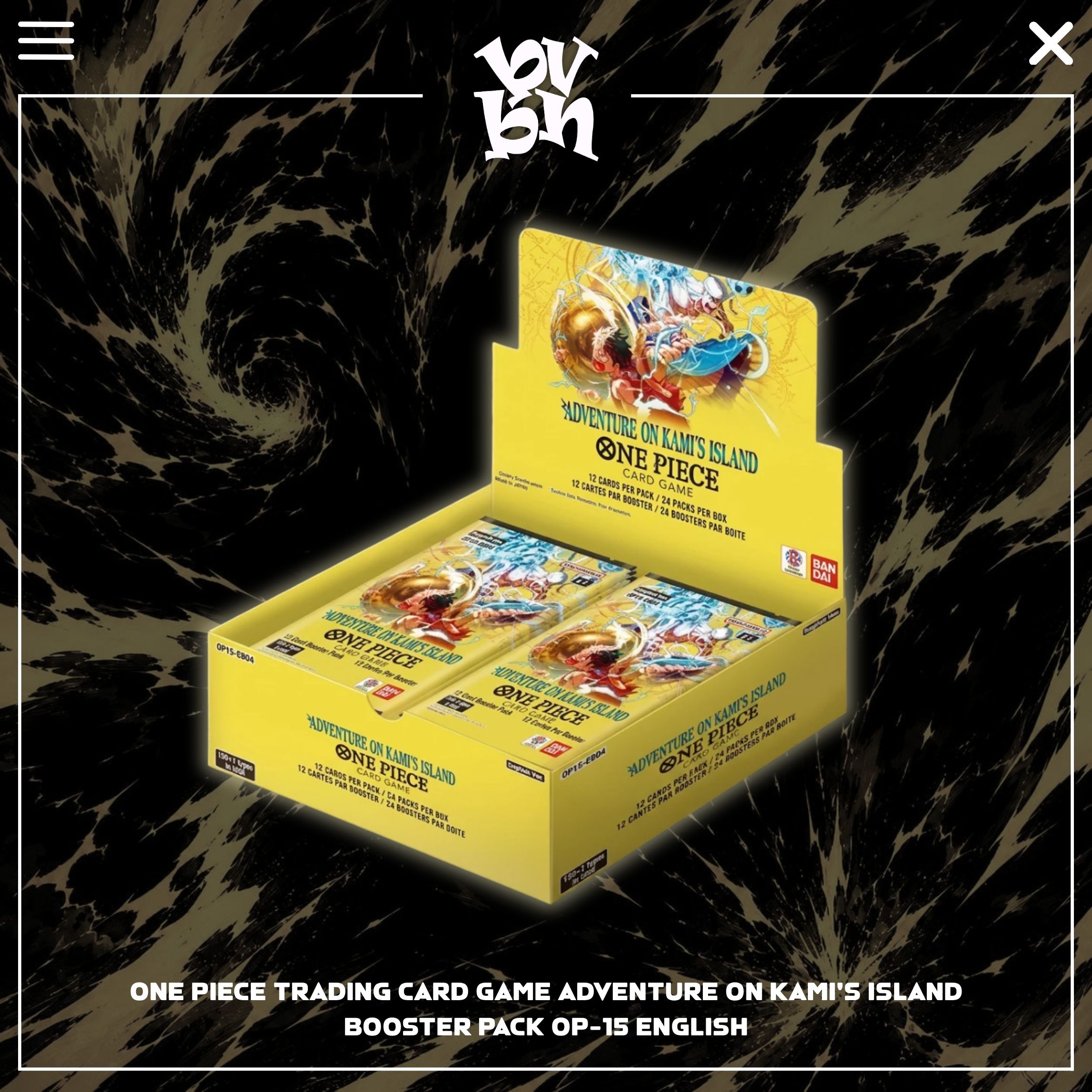 One Piece Trading Card Game Adventure on KAMI's Island Booster Pack OP-15 English