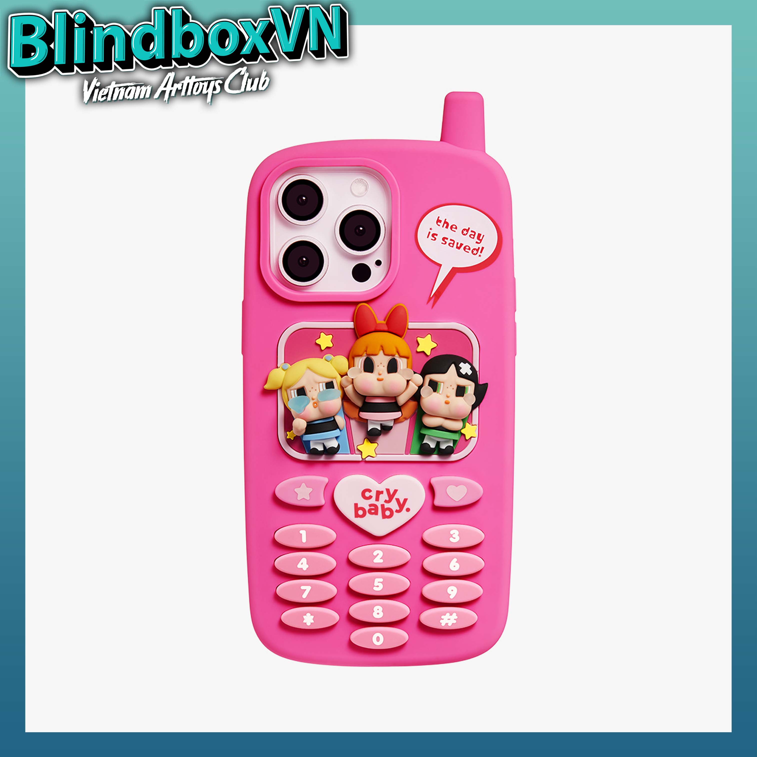 Ốp Điện Thoại CRYBABY × Powerpuff Girls Series-Phone Case 15PROMAX