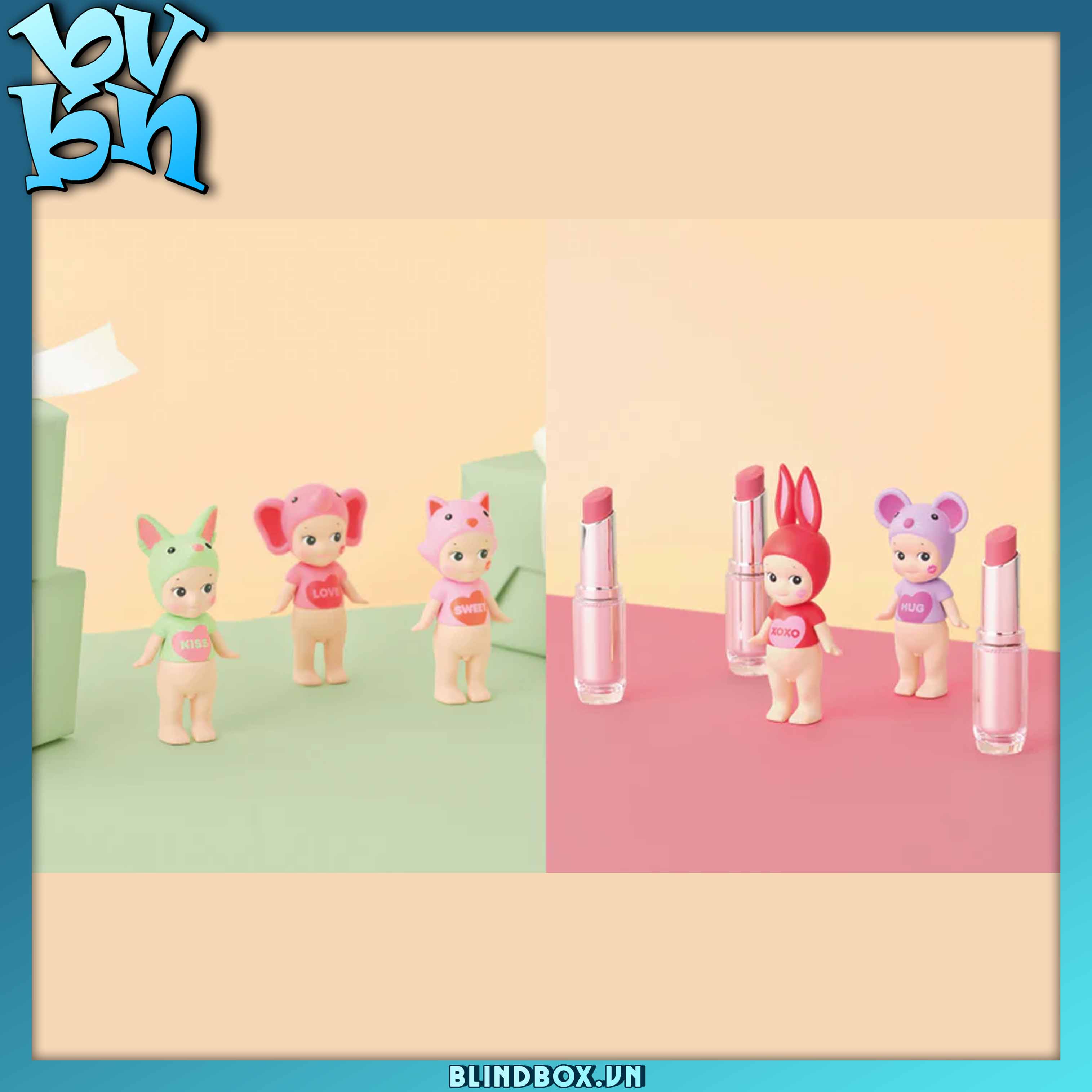 Sonny Angel Mini Figure Charm Kiss Kiss Series ( Chính Hãng )