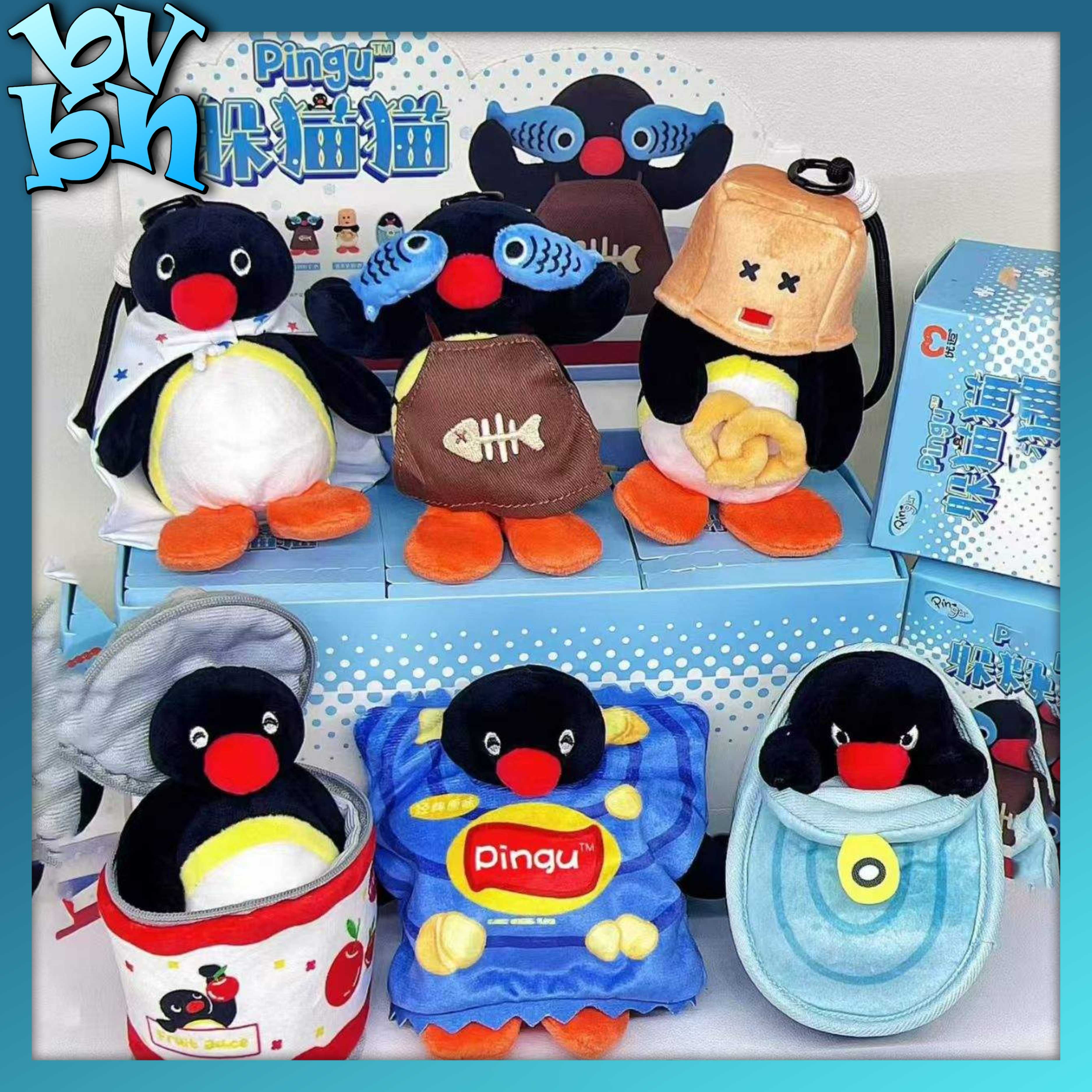 Pingu Hide And Seek Plush Pendant Blindbox Series