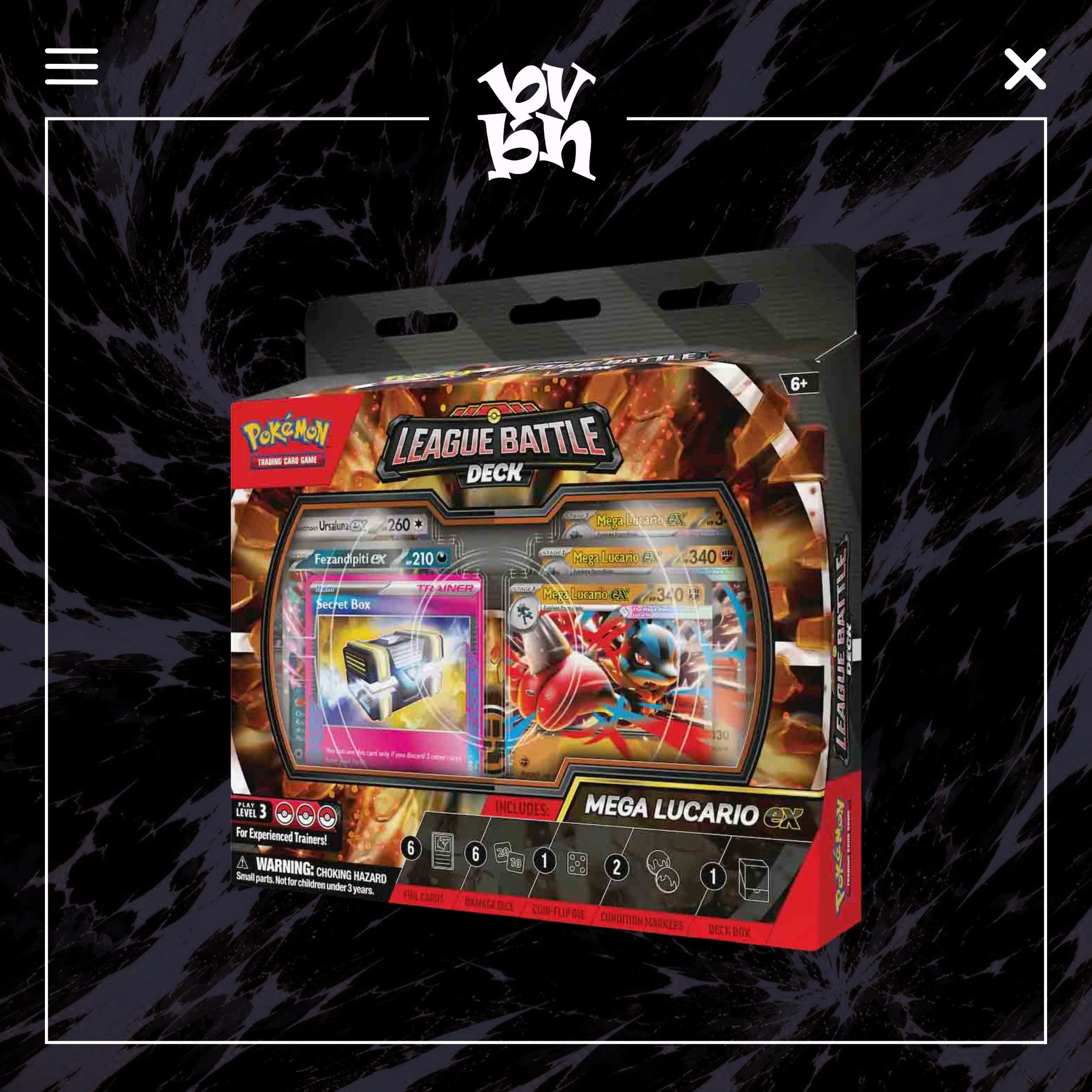 Thẻ bài TCG Pokemon League Battle Deck Mega Lucario ex