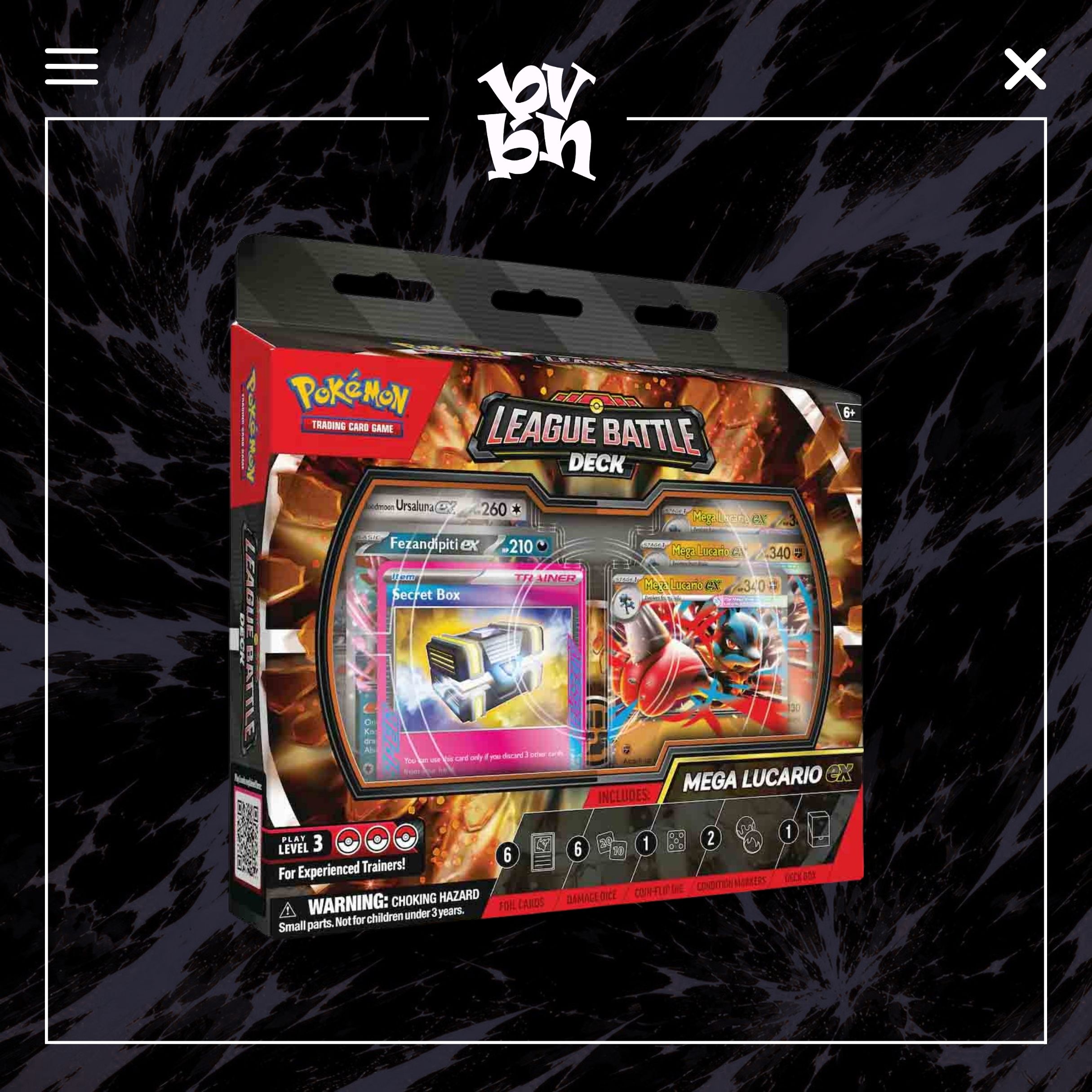 Thẻ bài TCG Pokemon League Battle Deck Mega Lucario ex