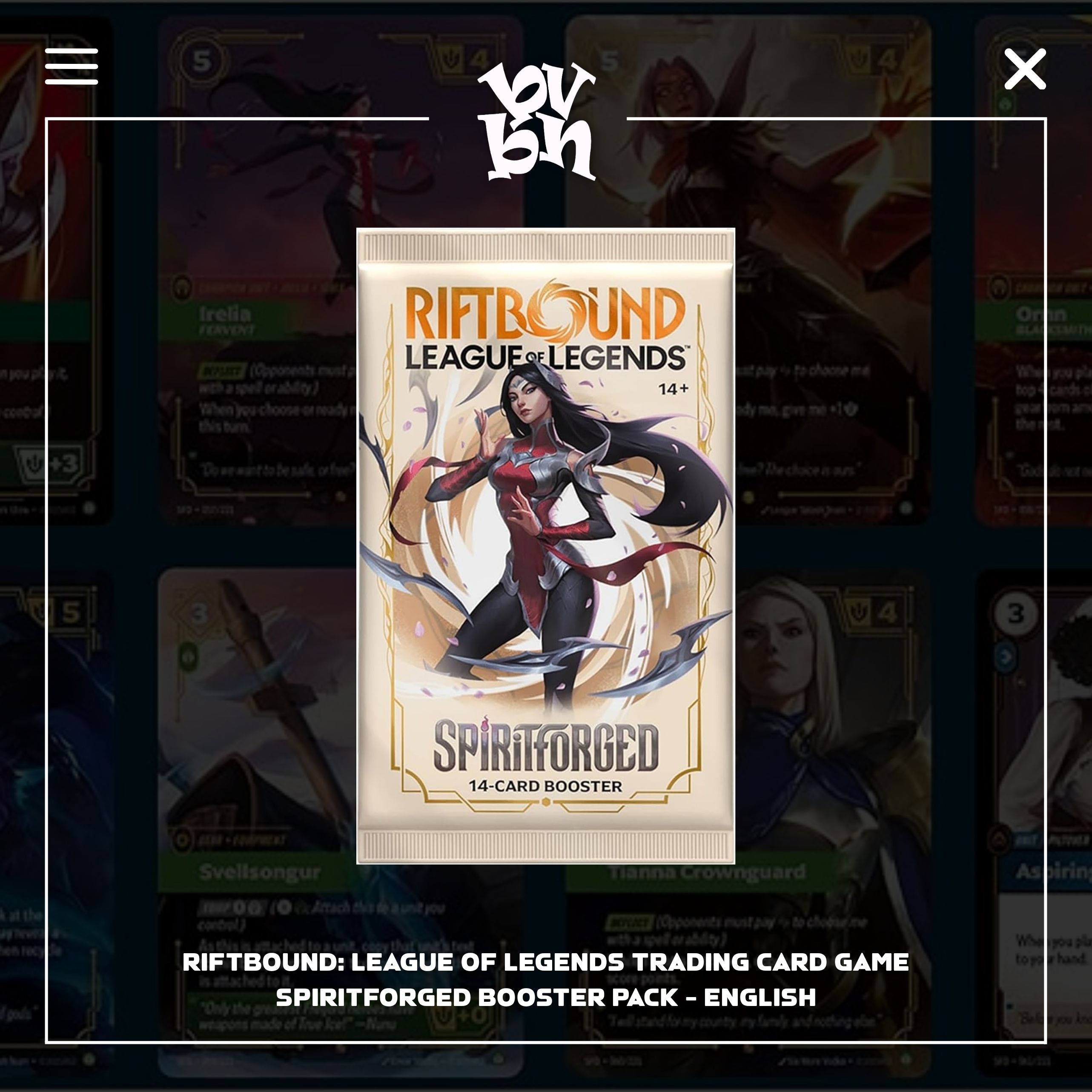 Riftbound: League of Legends Trading Card Game SpiritForged Booster Pack - English