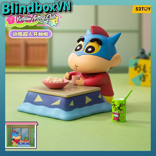Blindbox Crayon Shinchan Life In Kasukabe 52TOYS ( Chính Hãng )