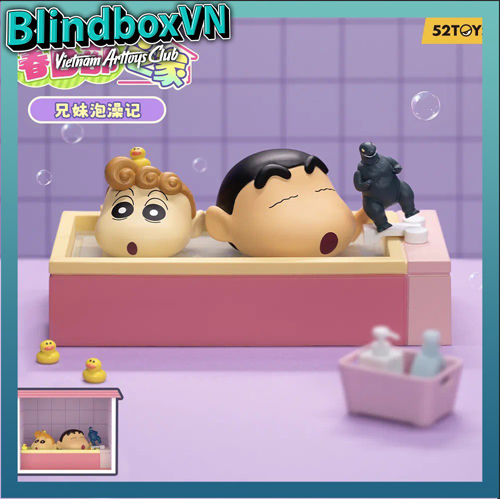 Blindbox Crayon Shinchan Life In Kasukabe 52TOYS ( Chính Hãng )